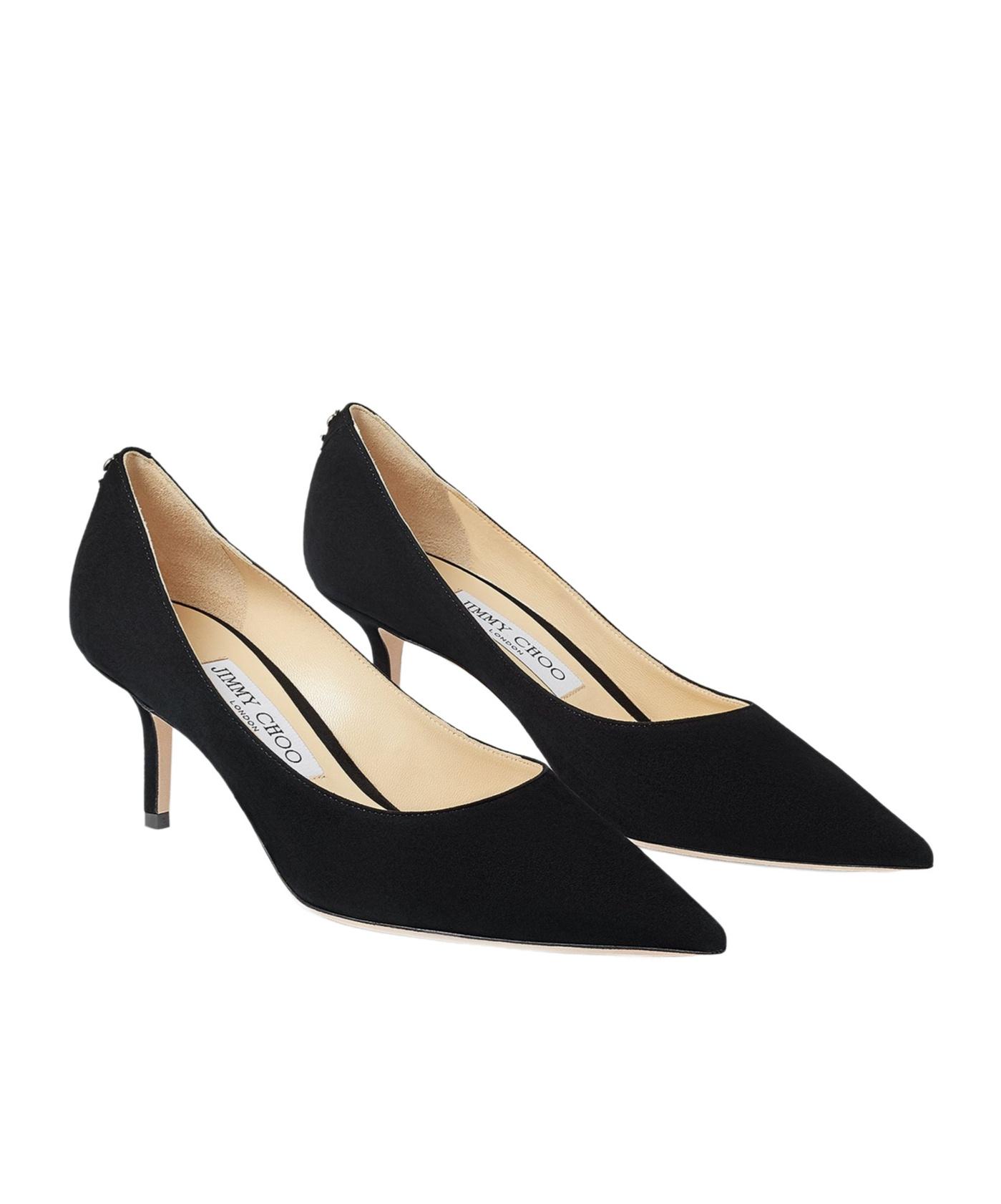 JIMMY CHOO Dark Brown Suede Pumps In Black Product Image
