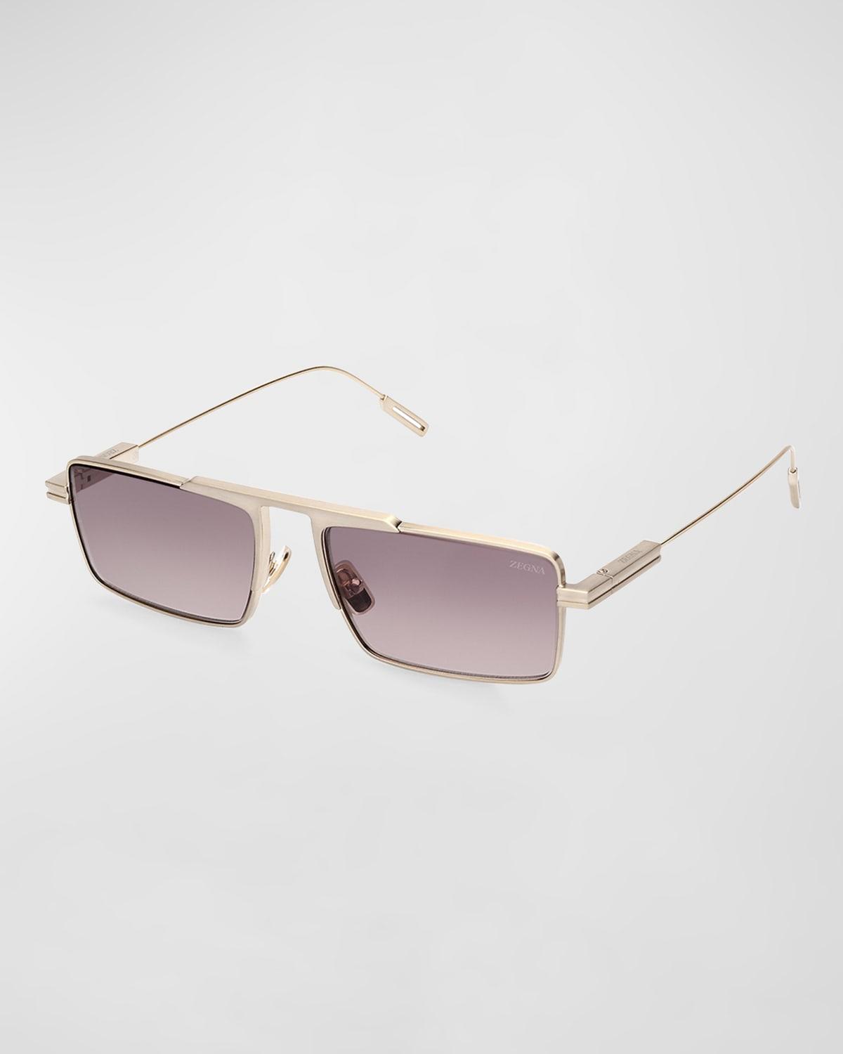 Mens EZ0233 Metal Rectangle Sunglasses Product Image