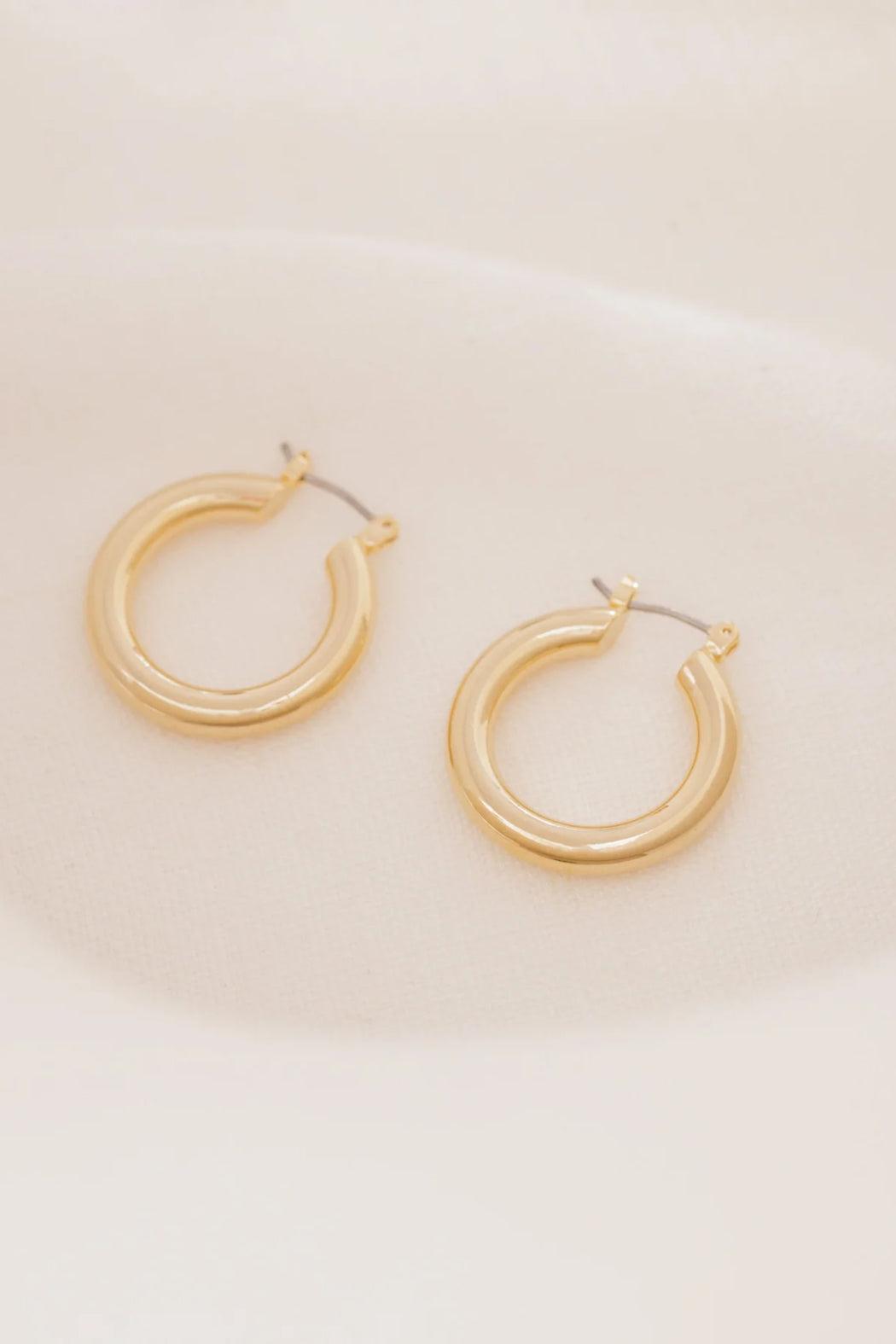 Large Turlington Hoops - Gold Product Image