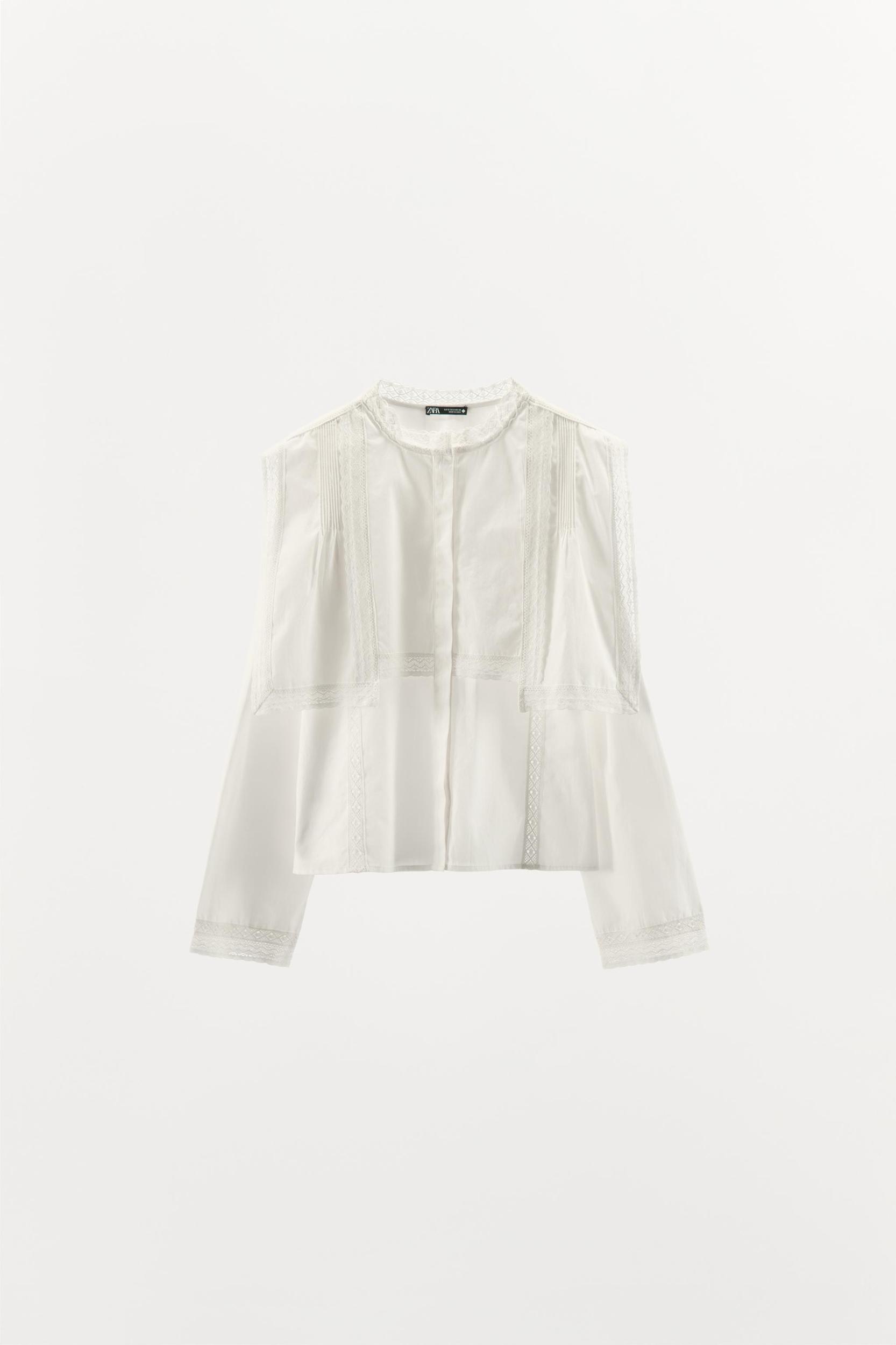 LACE COTTON PAJAMA PANTS Product Image