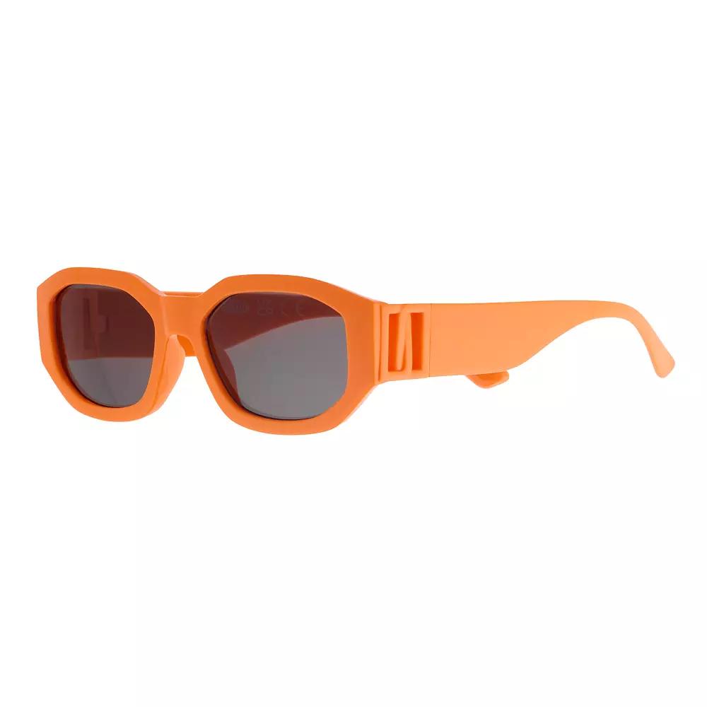 Women's Cali Blue Plastic Oval Orange Sunglasses Product Image