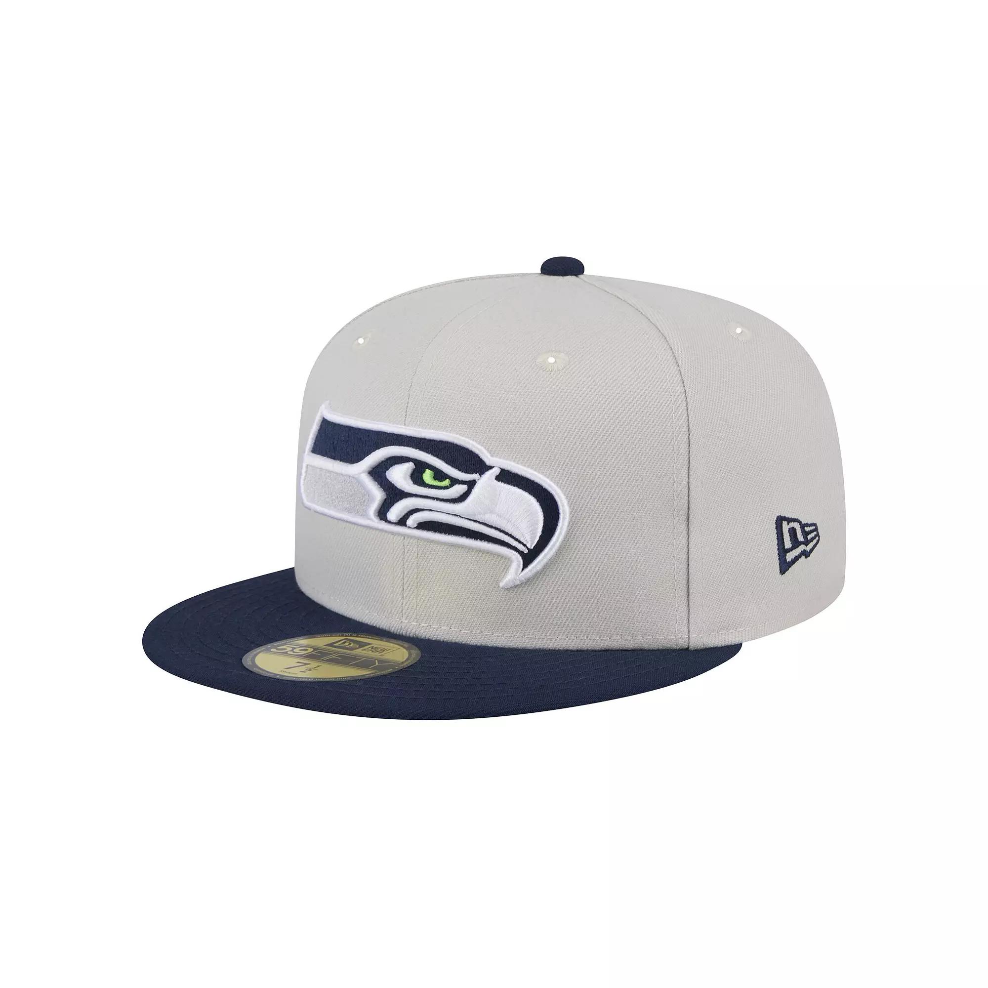 Men's New Era Light Blue/Brown Oakland Athletics Spring Color Basic Two-Tone 59FIFTY Fitted Hat,  Product Image