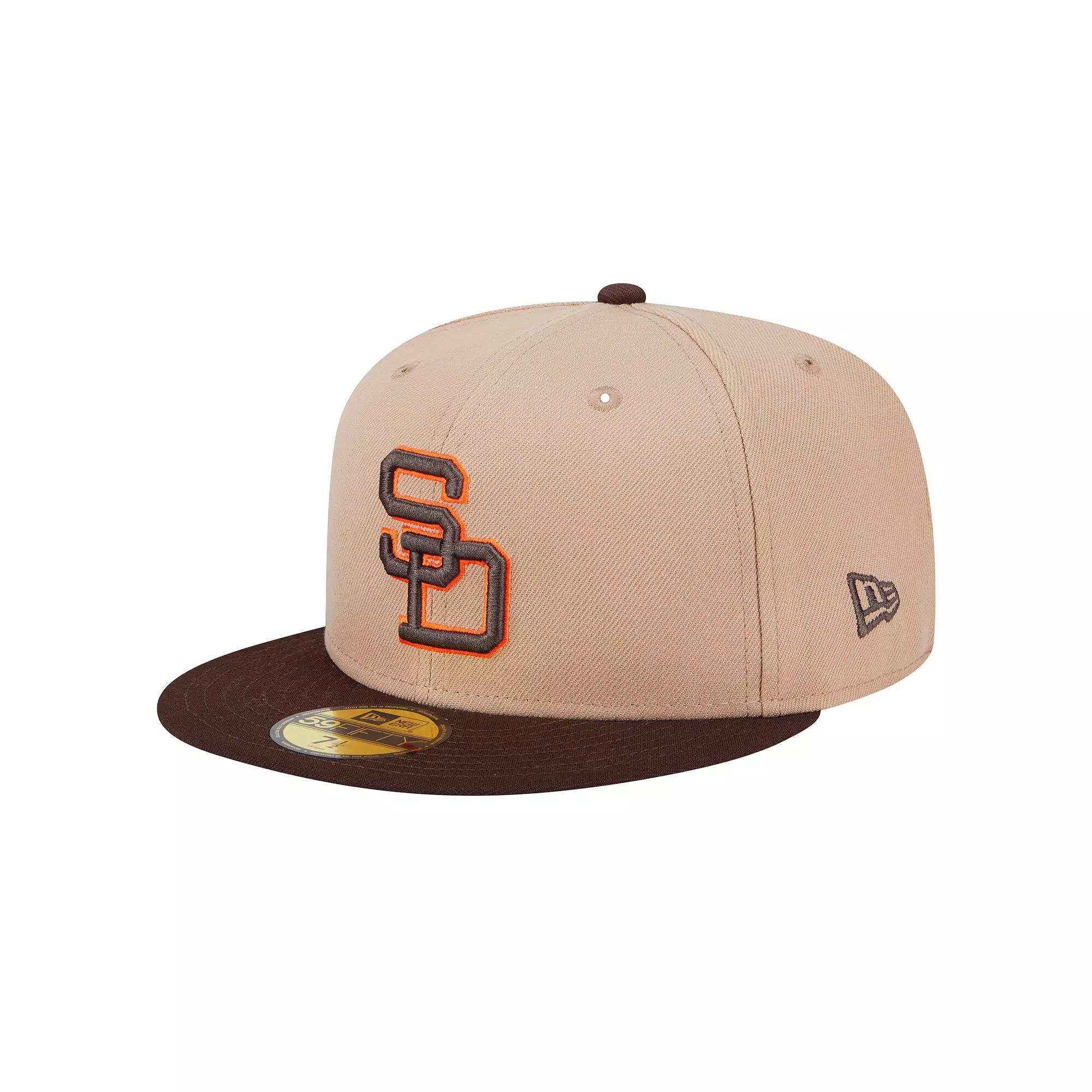 Men's New Era Khaki San Diego Padres 59FIFTY Fitted Hat,  Product Image