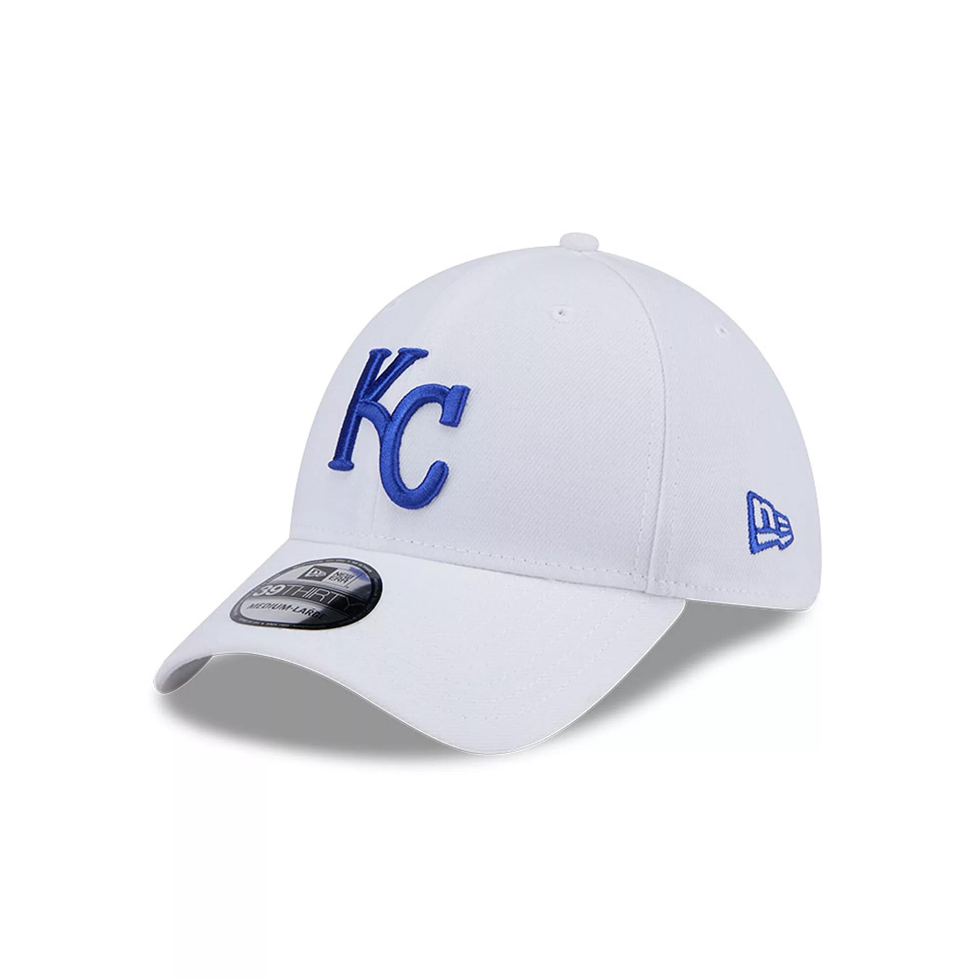 Men's New Era White Kansas City Royals Evergreen 39THIRTY Flex Hat, Size: Large/XL Product Image