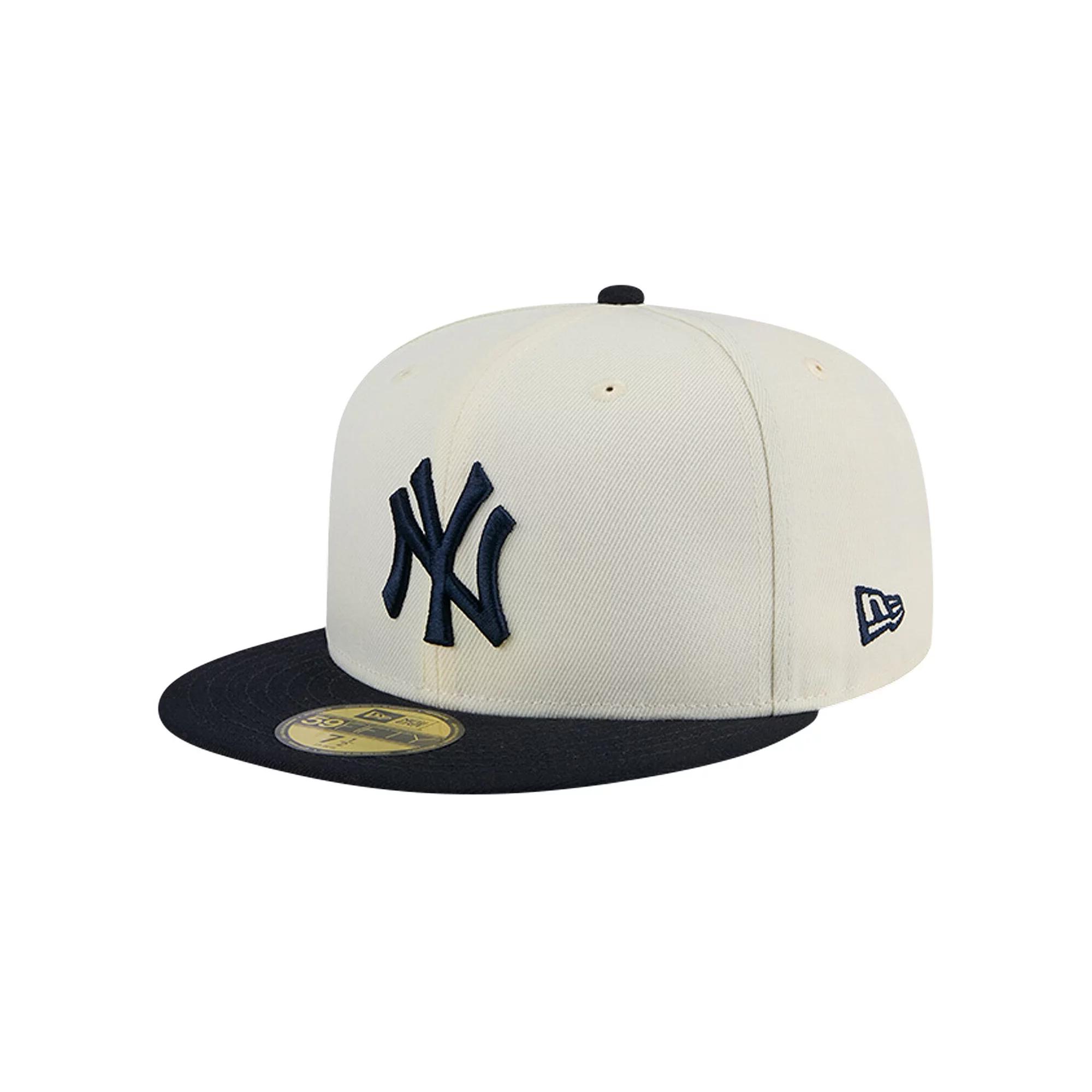 Men's New Era White New York Yankees Evergreen Chrome 59FIFTY Fitted Hat,  Product Image