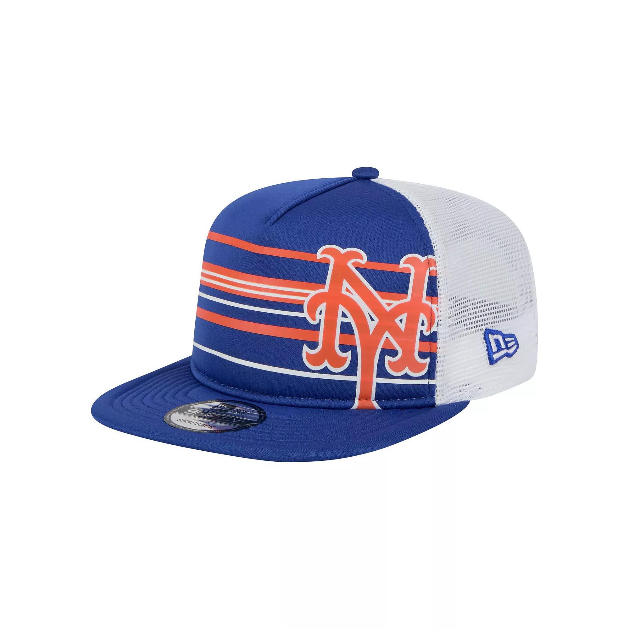 Men's New Era  Royal New York Mets 9FIFTY A-Frame Trucker Snapback Hat, Blue Product Image