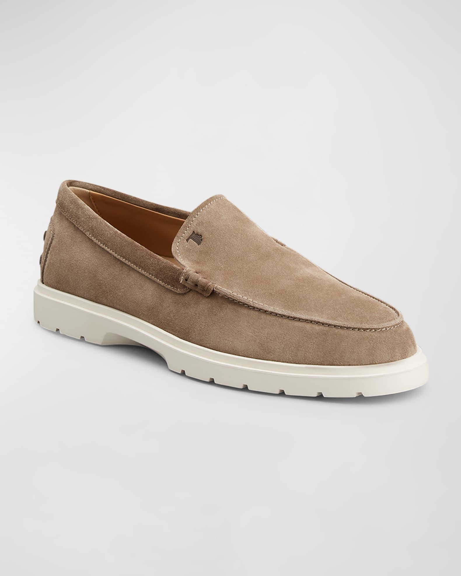 Men's Suede Moccasin Slipper Loafers Product Image
