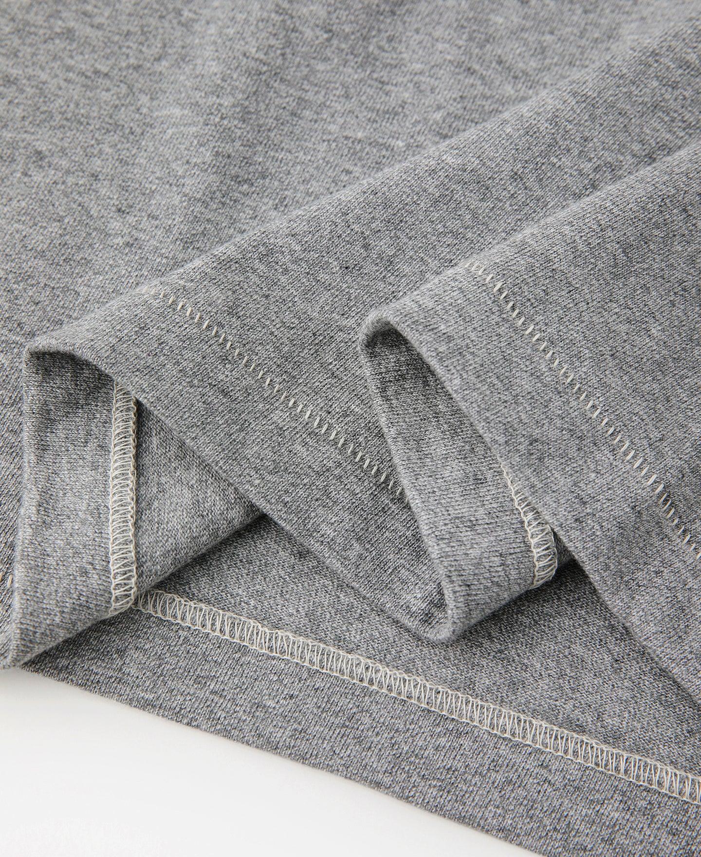 Loopwheel Tubular Athletic T-Shirt - Gray Product Image