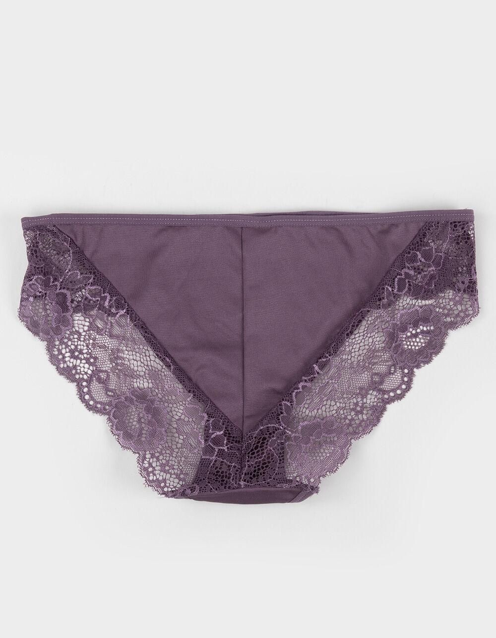 FULL TILT Lace Side Cheeky Panties - BLACK Product Image