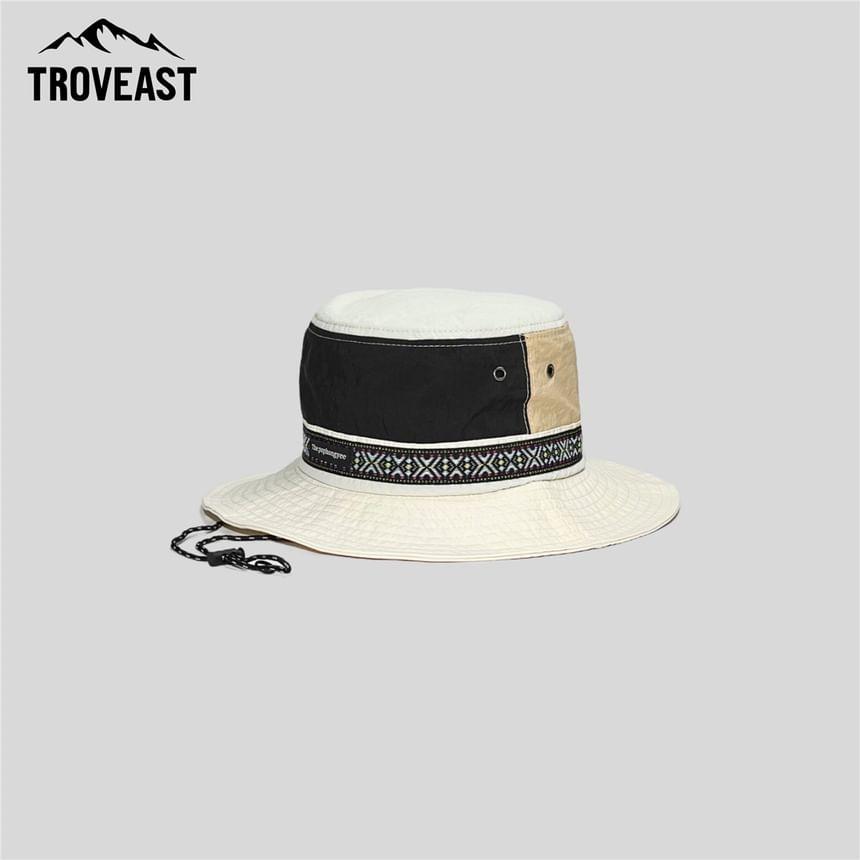Patterned Color Block Bucket Hat Product Image