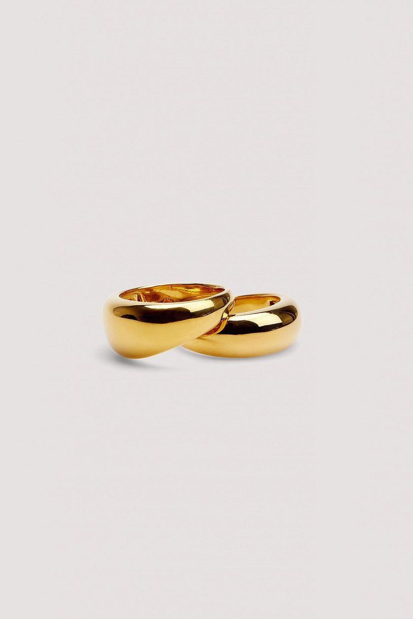 Gold Plated Double Pack Rings Product Image