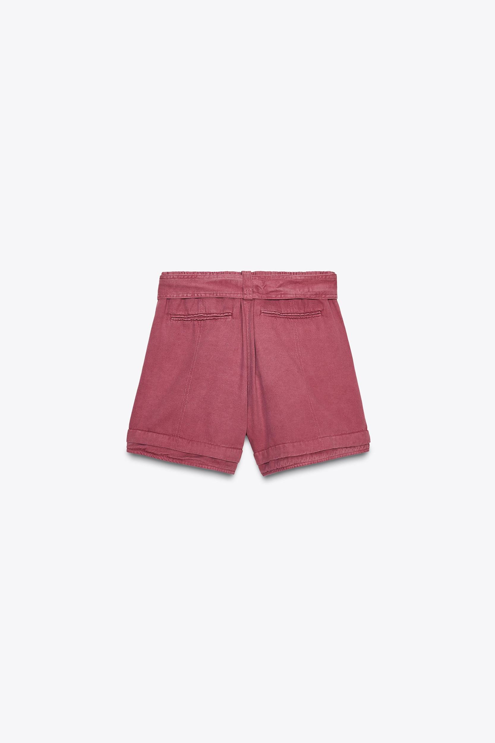 FLOWY BELTED SHORTS ZW COLLECTION Product Image