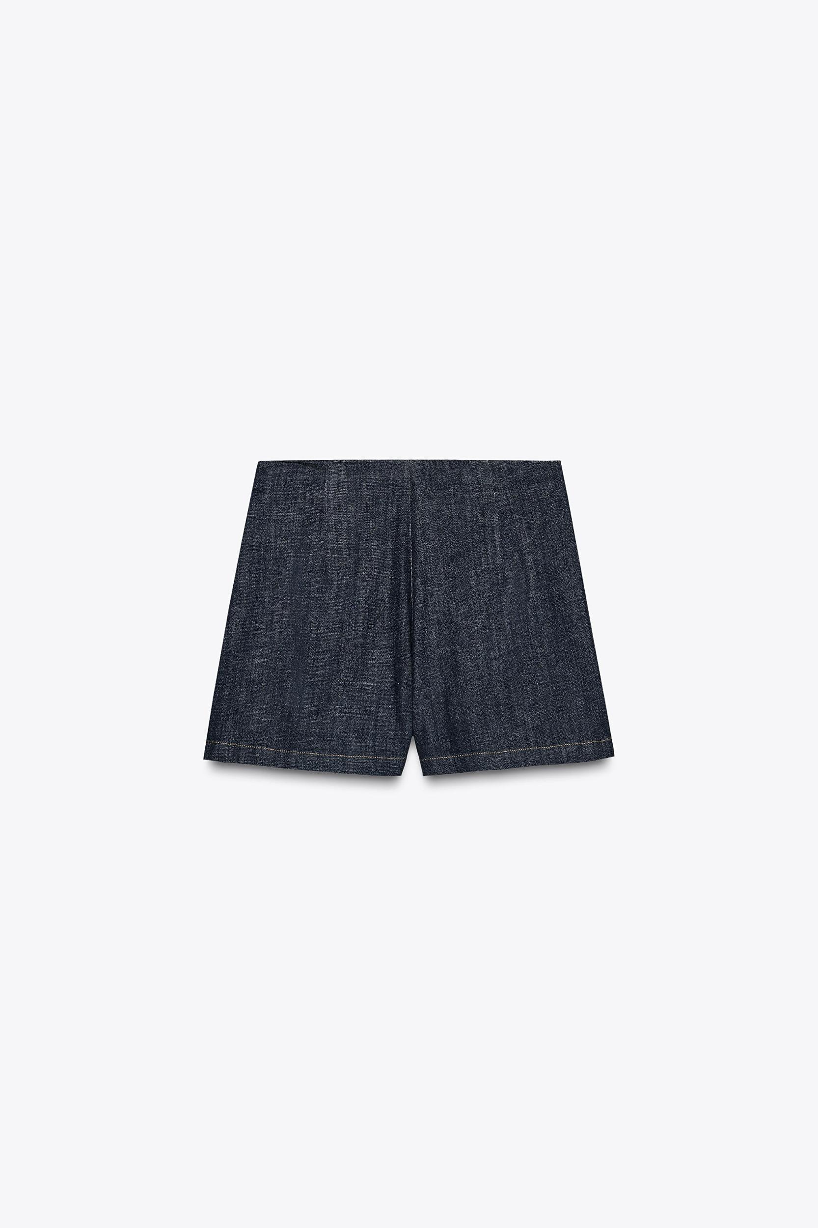 Z1975 DENIM CROSSOVER BUTTON SKORT Product Image