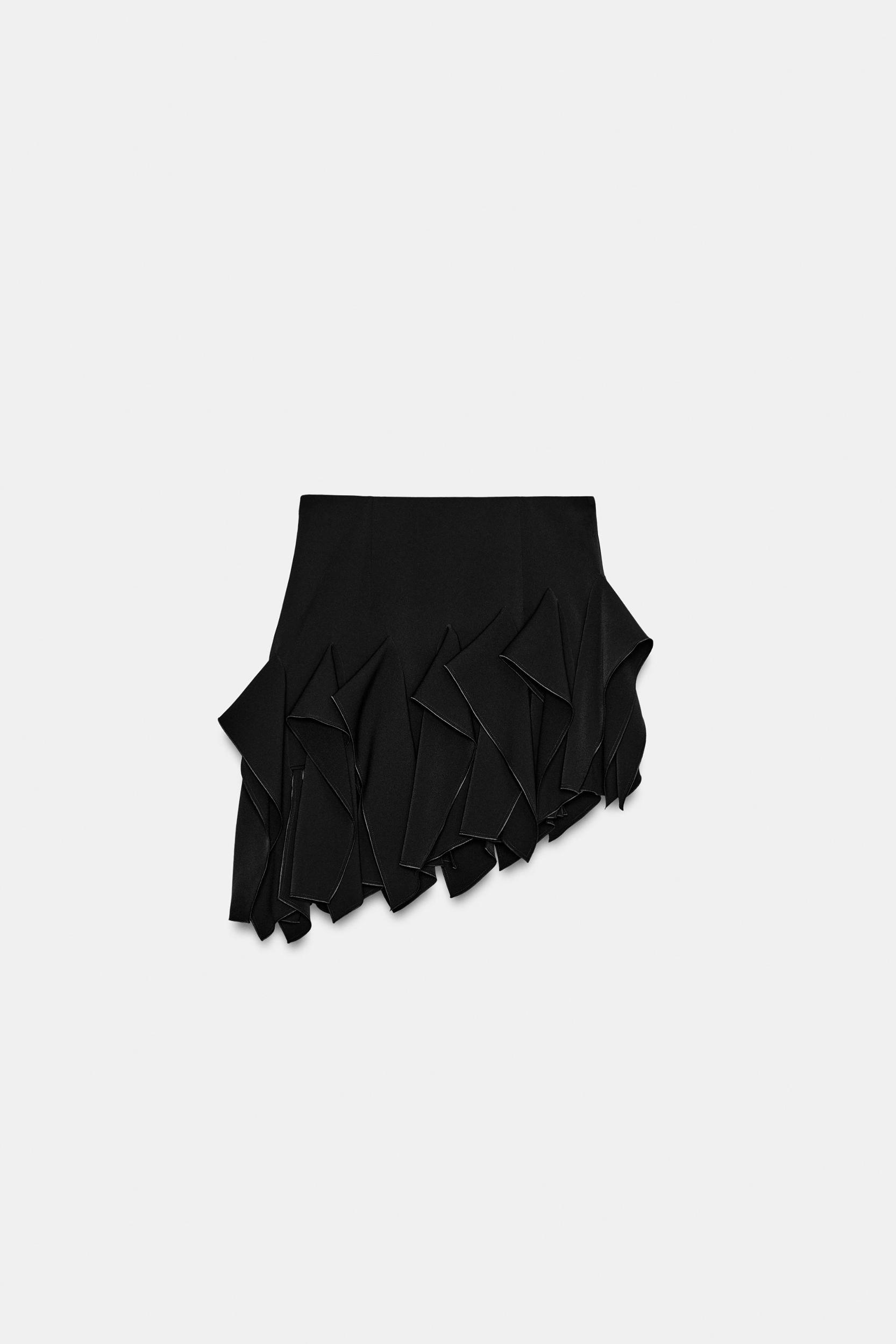 ZW COLLECTION RUFFLED MINI SKIRT Product Image
