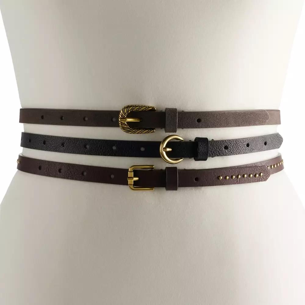 Women's Sonoma Goods For Life® 3-for-1 Thin Belt Set,  Product Image