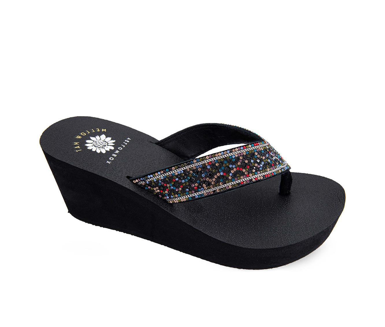 Women's Yellow Box Waneta Wedge Flip-Flops Product Image