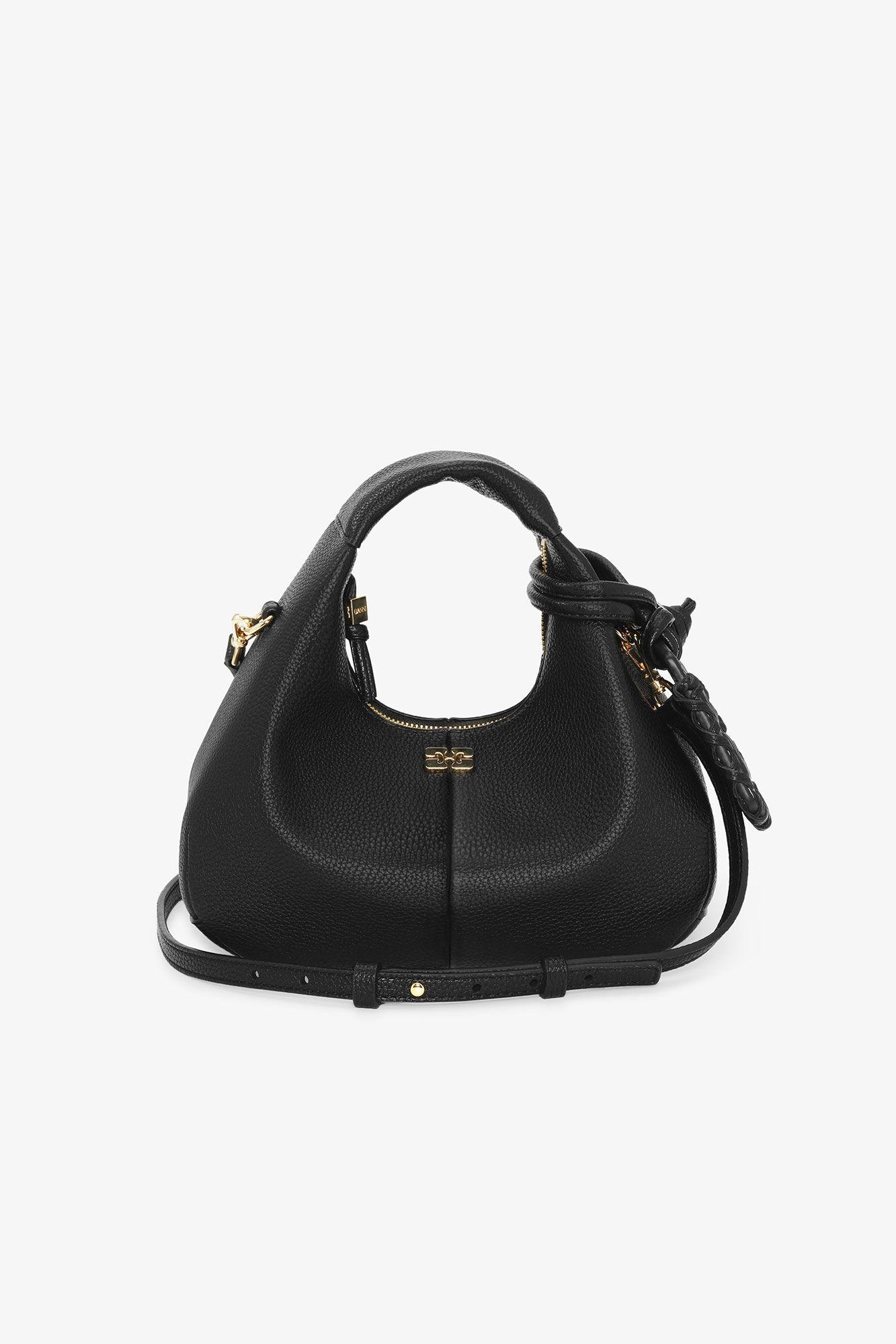 Black Mini Hobo Bag Product Image