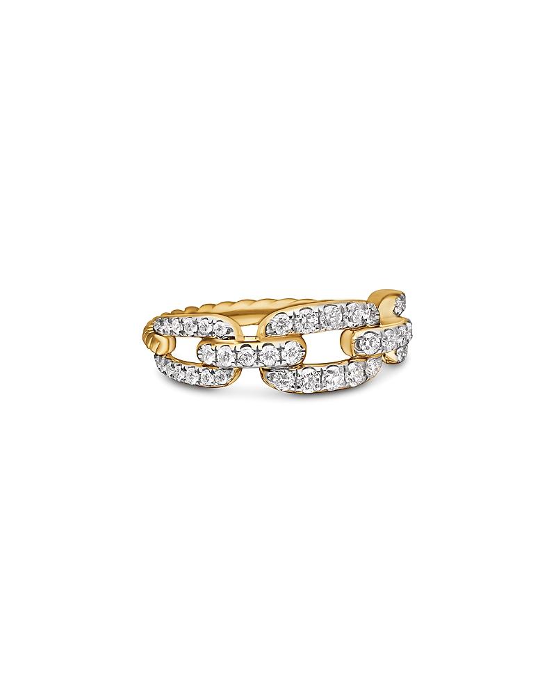 Womens Stax Chain Link Ring in 18K Yellow Gold Product Image