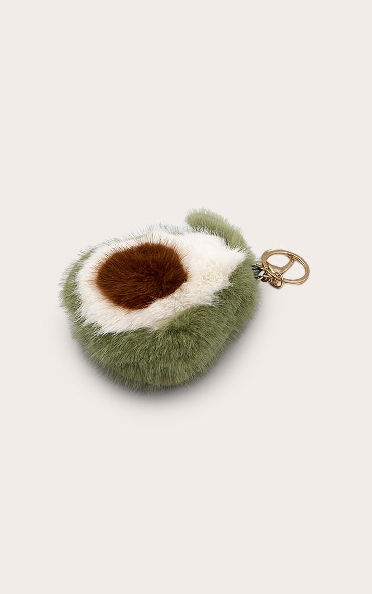 Fluffy Green Avocado Keyring Product Image