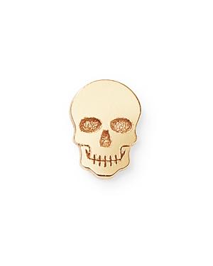 Zoe Chicco 14K Yellow Gold Single Itty Bitty Skull Stud Earring Product Image