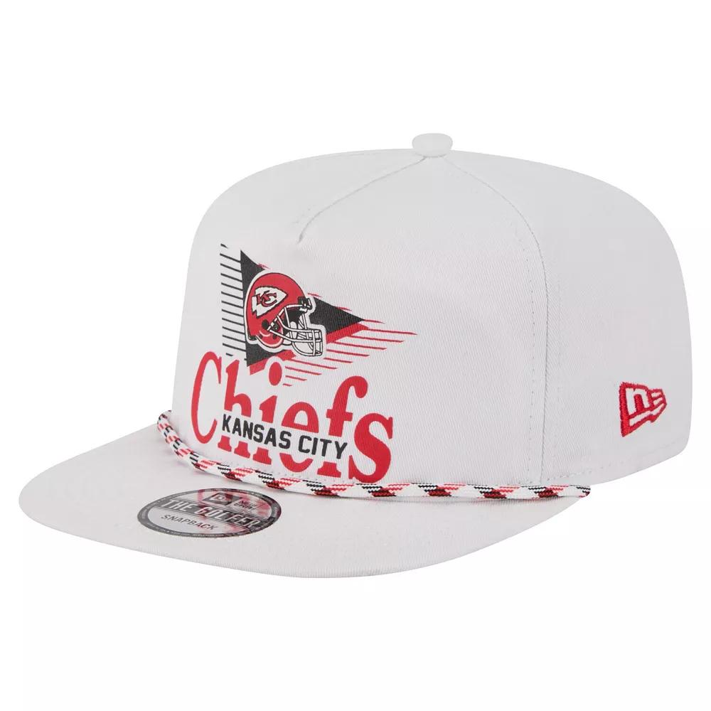 Men's New Era White Kansas City Chiefs Collide Golfer Snapback Hat Product Image
