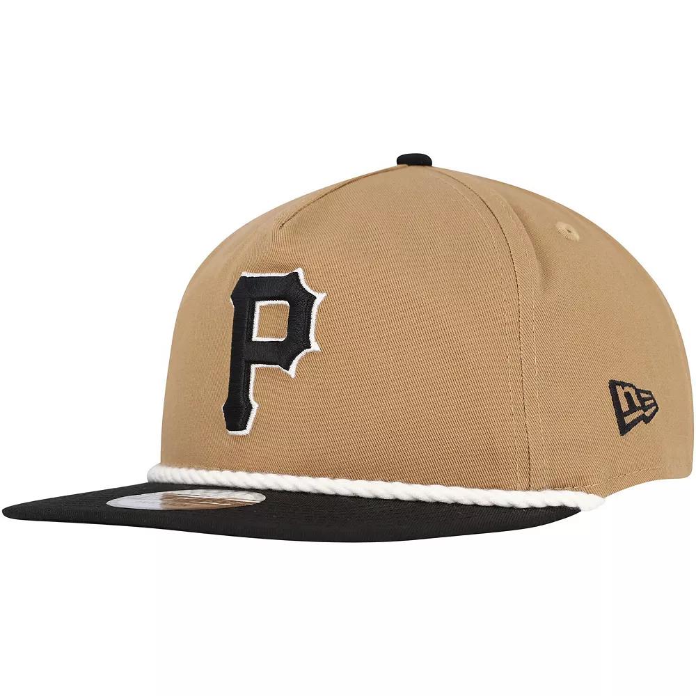 Men's New Era Khaki/Black Pittsburgh Pirates Golfer Snapback Hat, Beig K Product Image