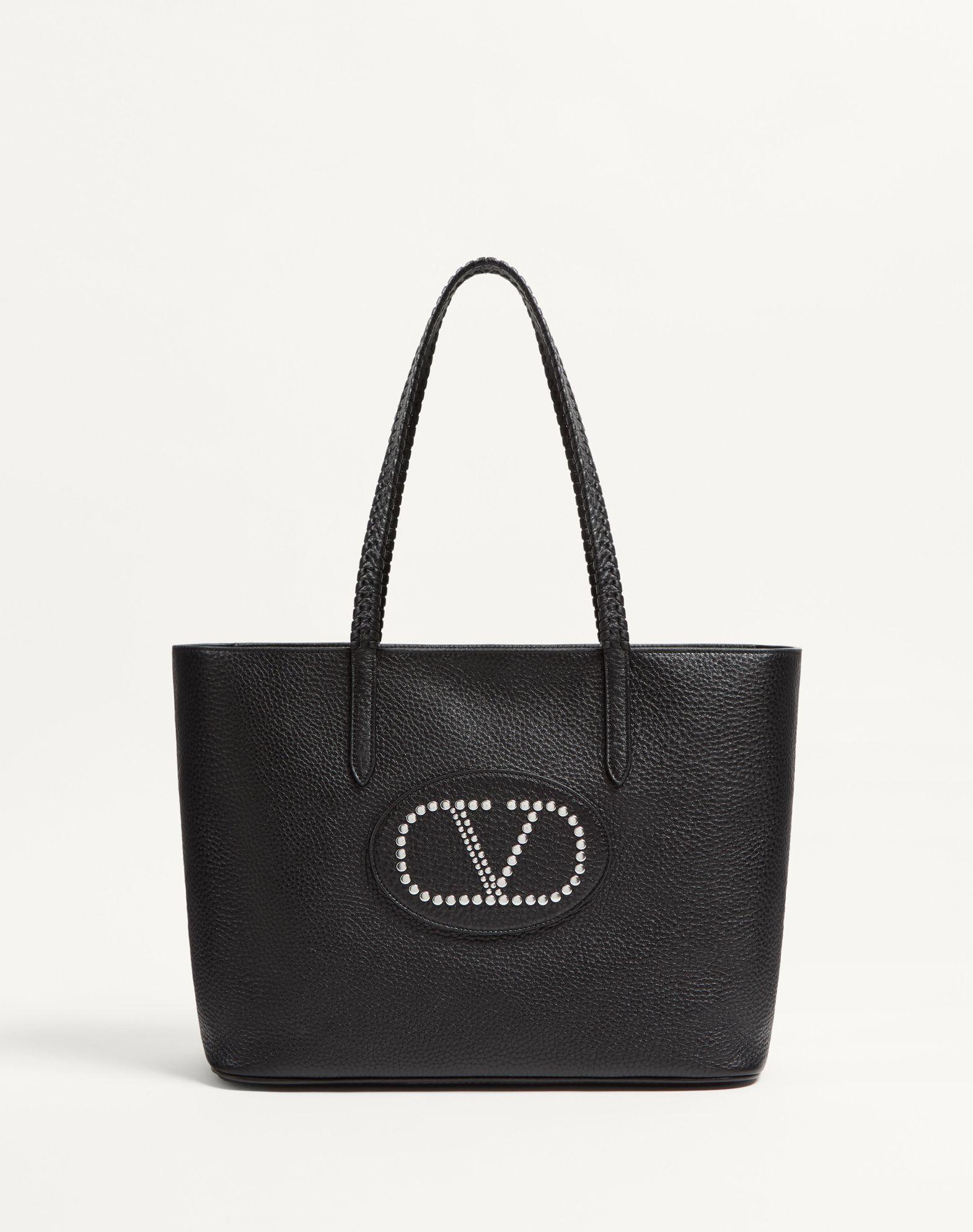 Valentino Garavani Nellcôte Shopping Bag In Grainy Calfskin Product Image