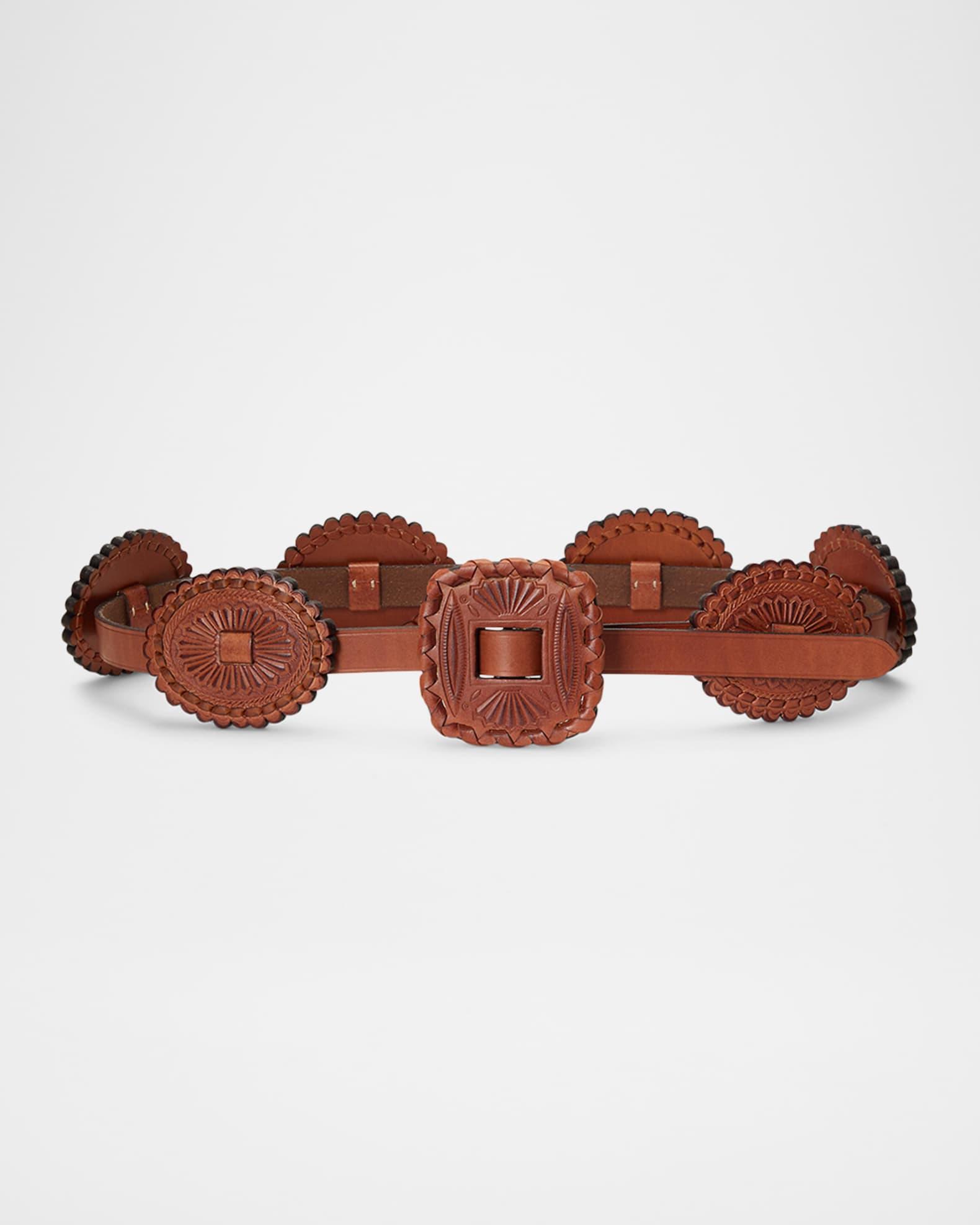 Western Leather Skinny Belt Product Image