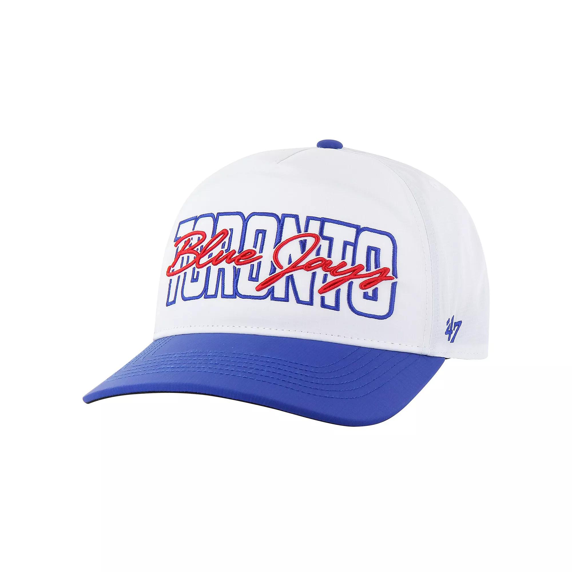 Men's '47 White Toronto Blue Jays Lineman Hitch Adjustable Hat, Jay White Product Image