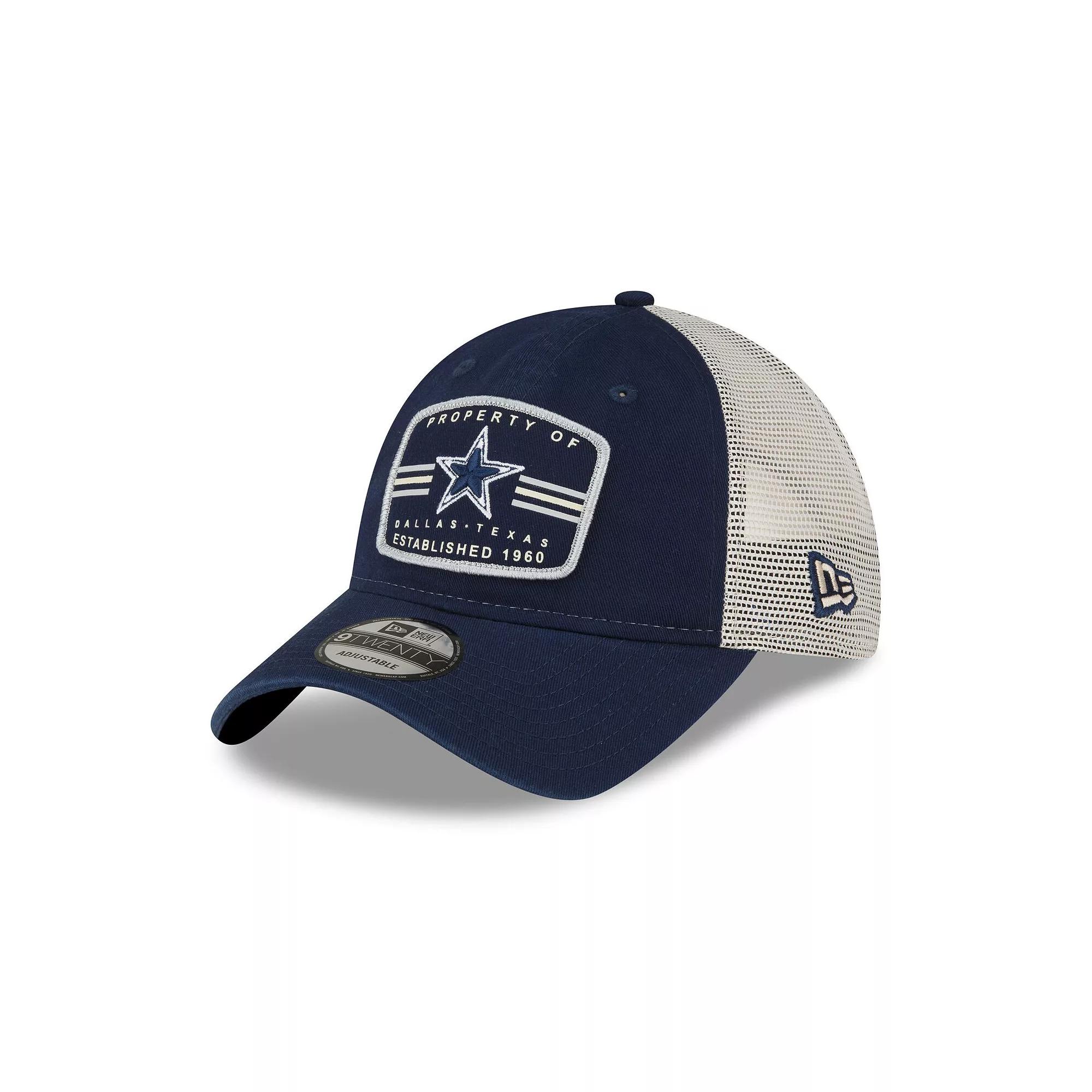 Men's New Era Navy Dallas Cowboys Property Trucker 9TWENTY Snapback Hat, Blue Product Image