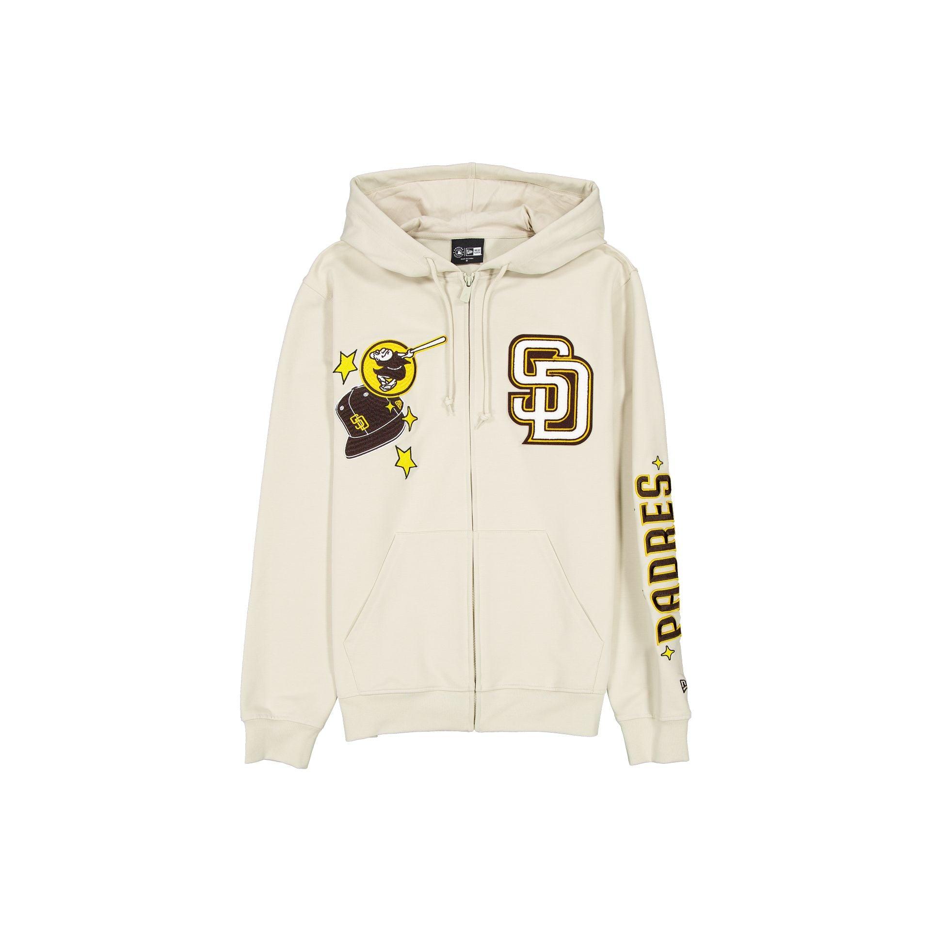 San Diego Padres Stone Logo Select Full-Zip Hoodie Male Product Image