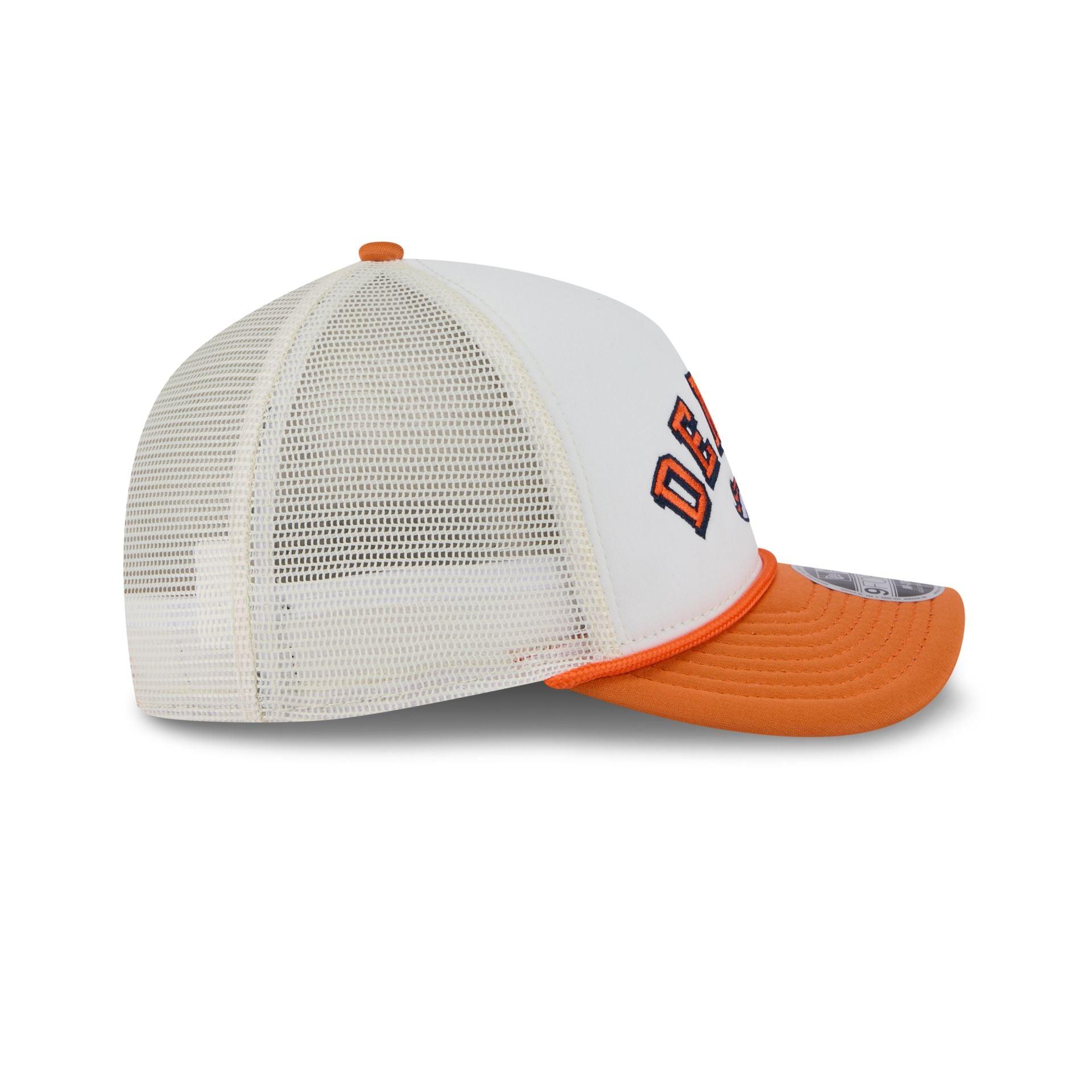 Denver Broncos Chrome Arch 9FORTY M-Crown A-Frame Trucker Hat Male Product Image