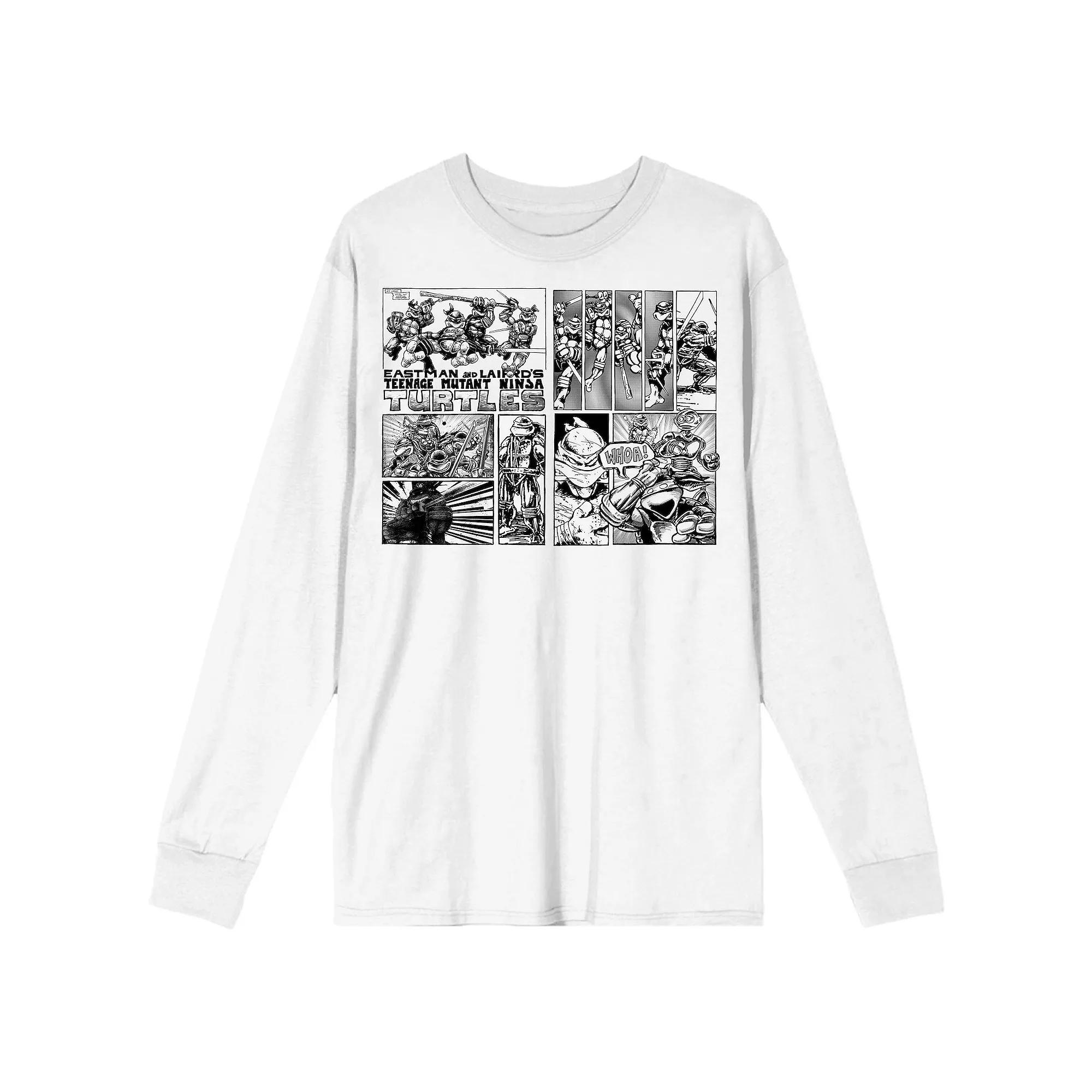 Men's Teenage Mutant Ninja Turtles Comic Origins Comic Art Long Sleeve Graphic Tee,  Product Image