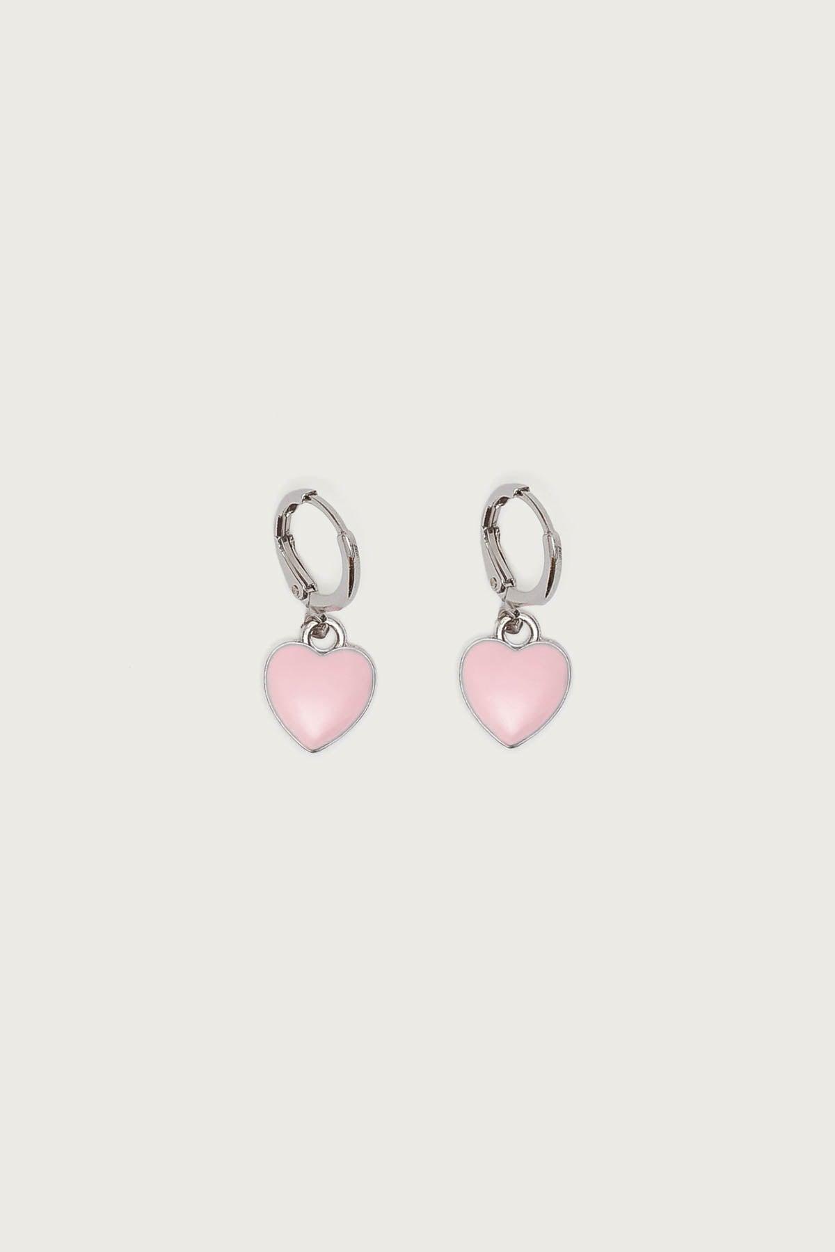 Pinky Heart Earrings Product Image