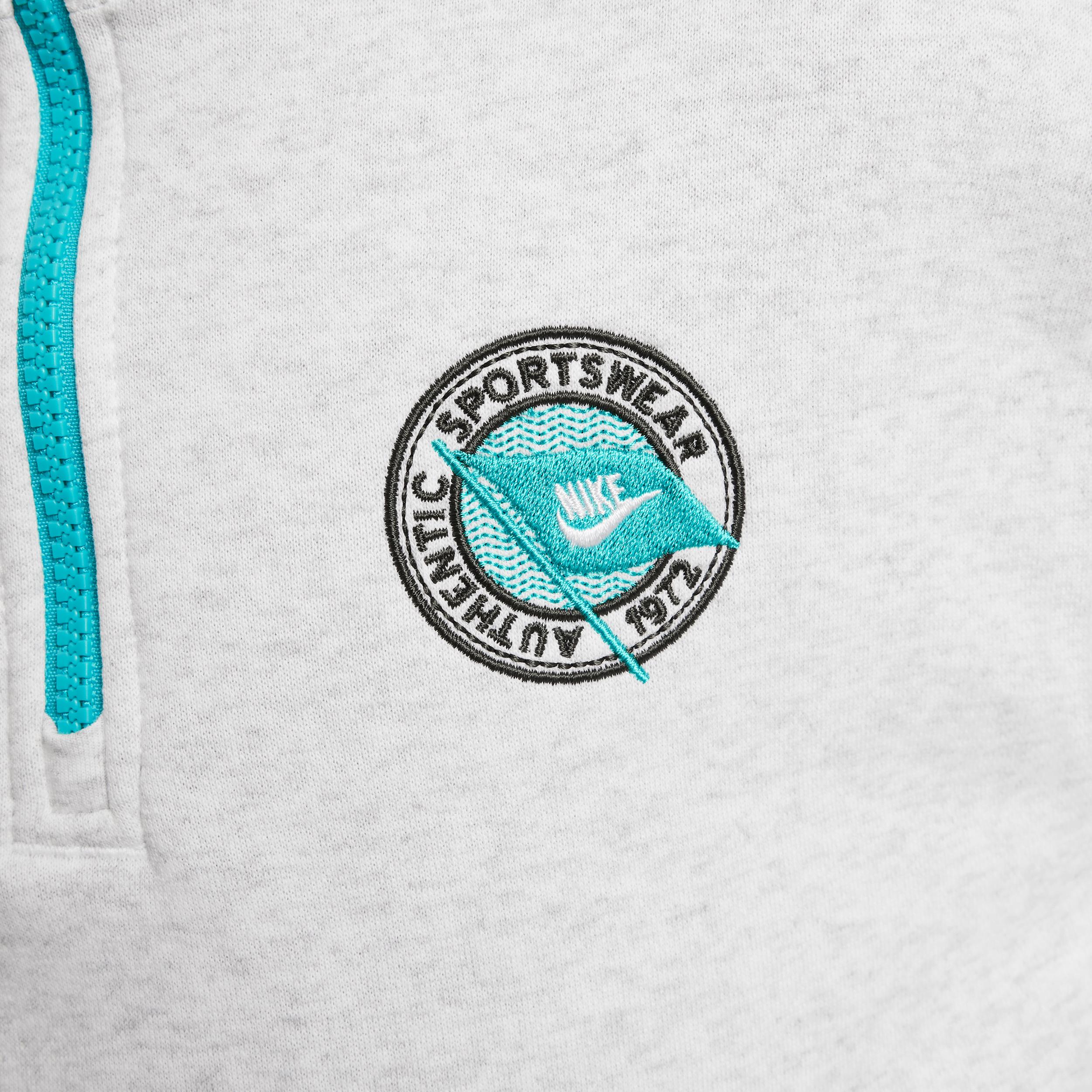 Unisex Nike Sportswear Club Fleece Girls Long-Sleeve 1/2-Zip Top | IB8353-051 Product Image