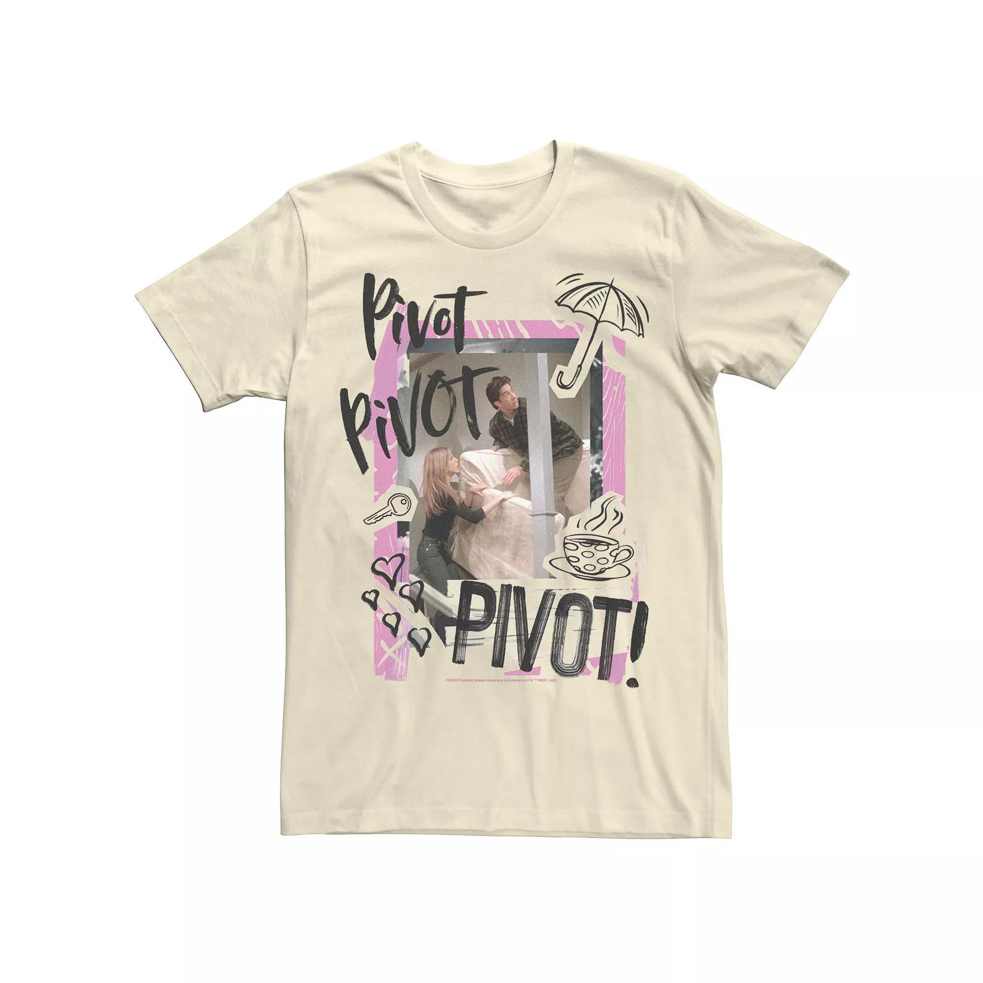 Men's Friends Ross & Rachel Pivot Pivot Pivot Tee, Size: Medium, Natural Product Image