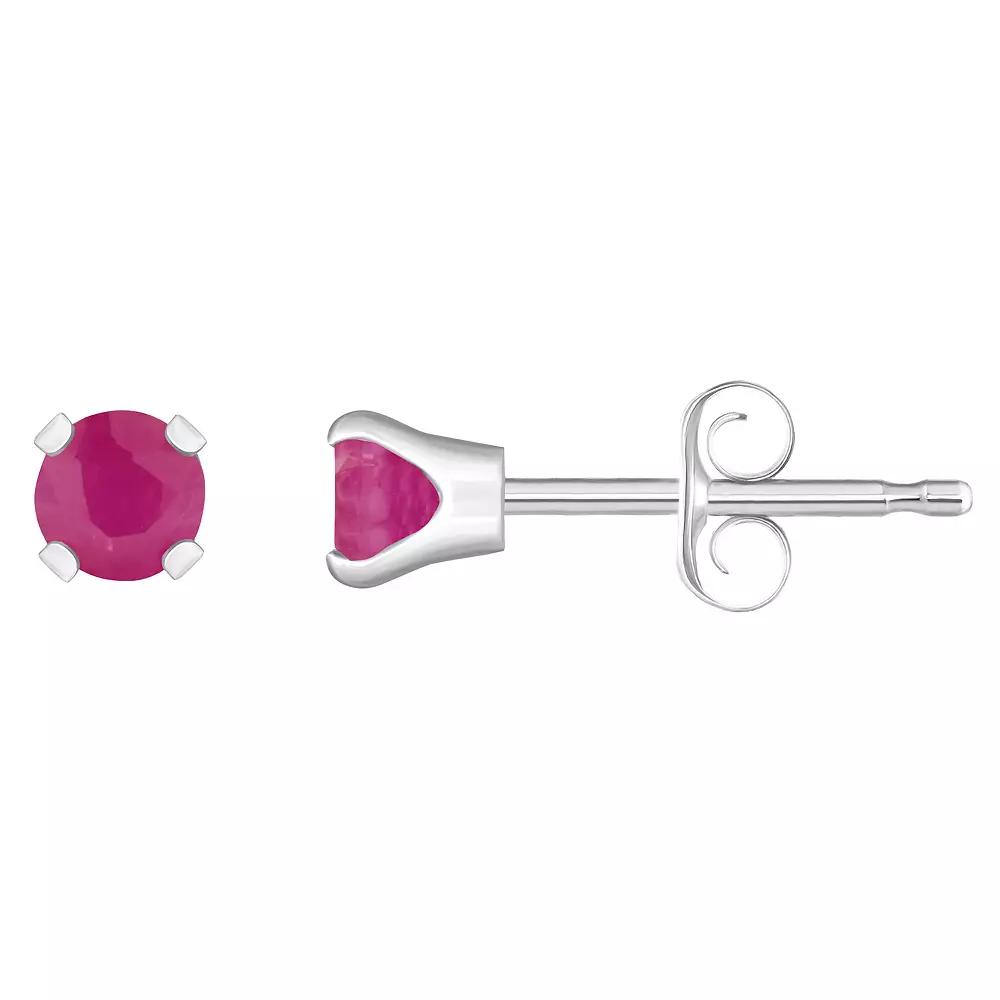 Celebration Gems 14k White Gold Gemstone Stud Earrings, Women's, September Product Image