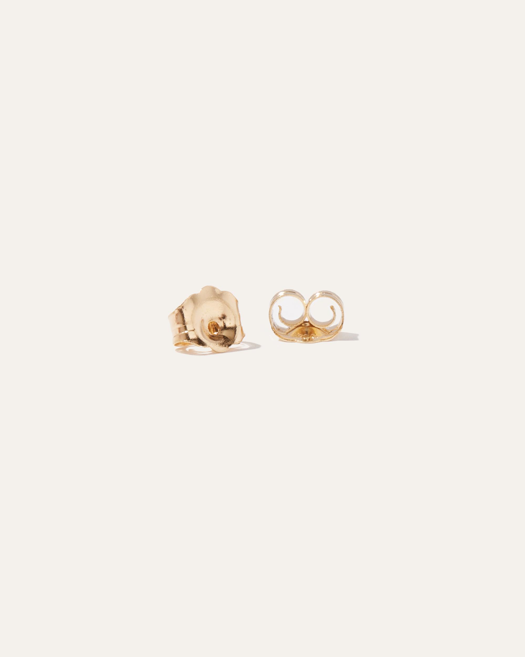 Quince | Women's 14k Gold Lab Grown Diamond Emerald Solitaire Studs Product Image