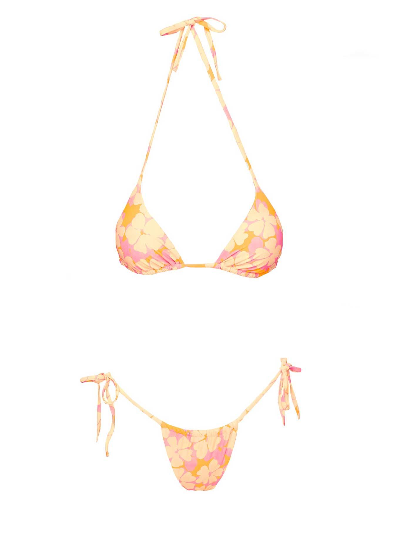 Jenner Triangle Bikini Top Multi Floral Product Image