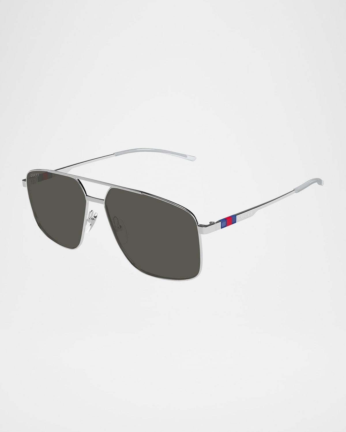 Mens Details GG1676S 60MM Pilot Sunglasses Product Image
