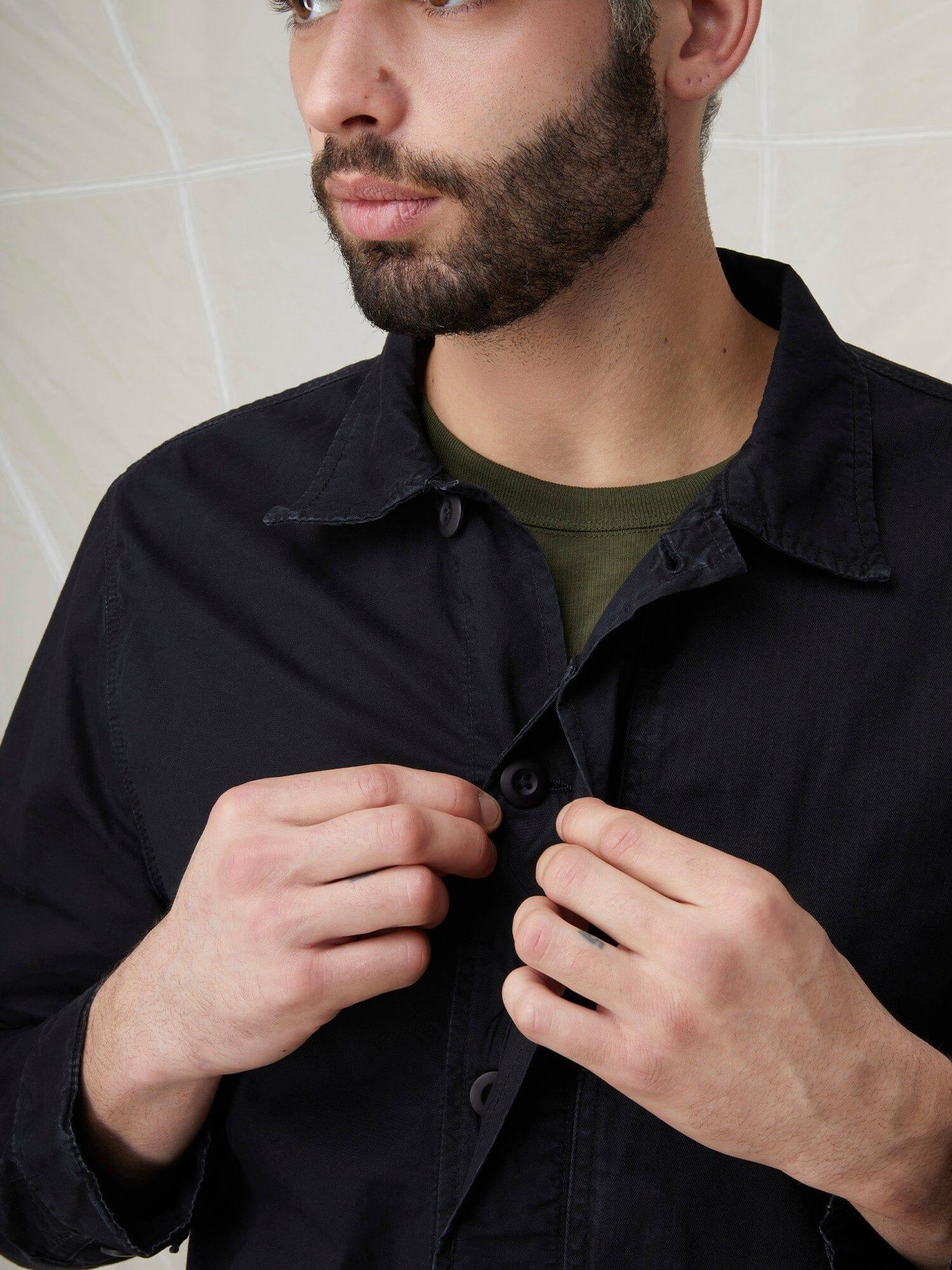 CONTRAST SHIRT JACKET (SEASONAL) Male Product Image
