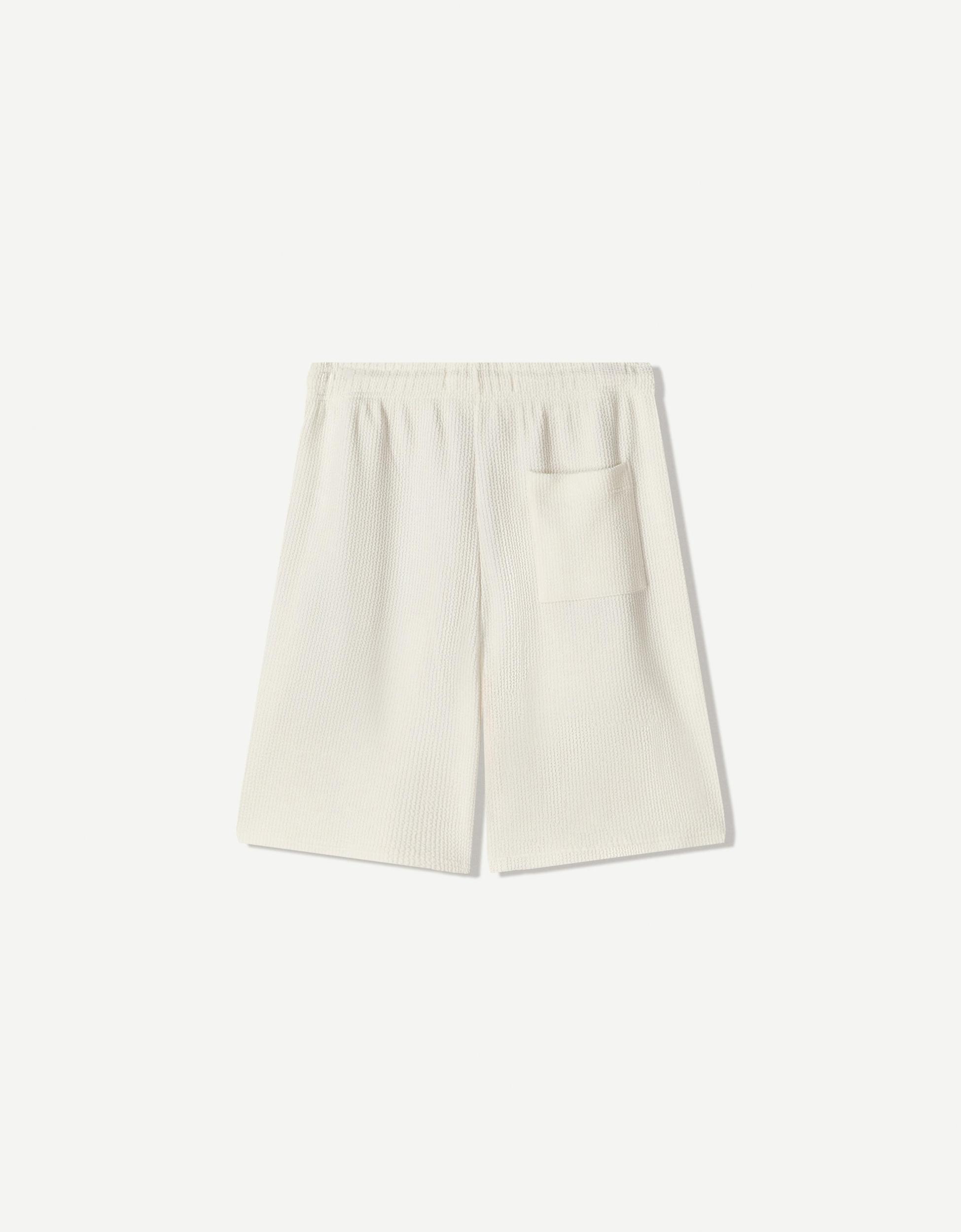 Textured Bermuda shorts Product Image