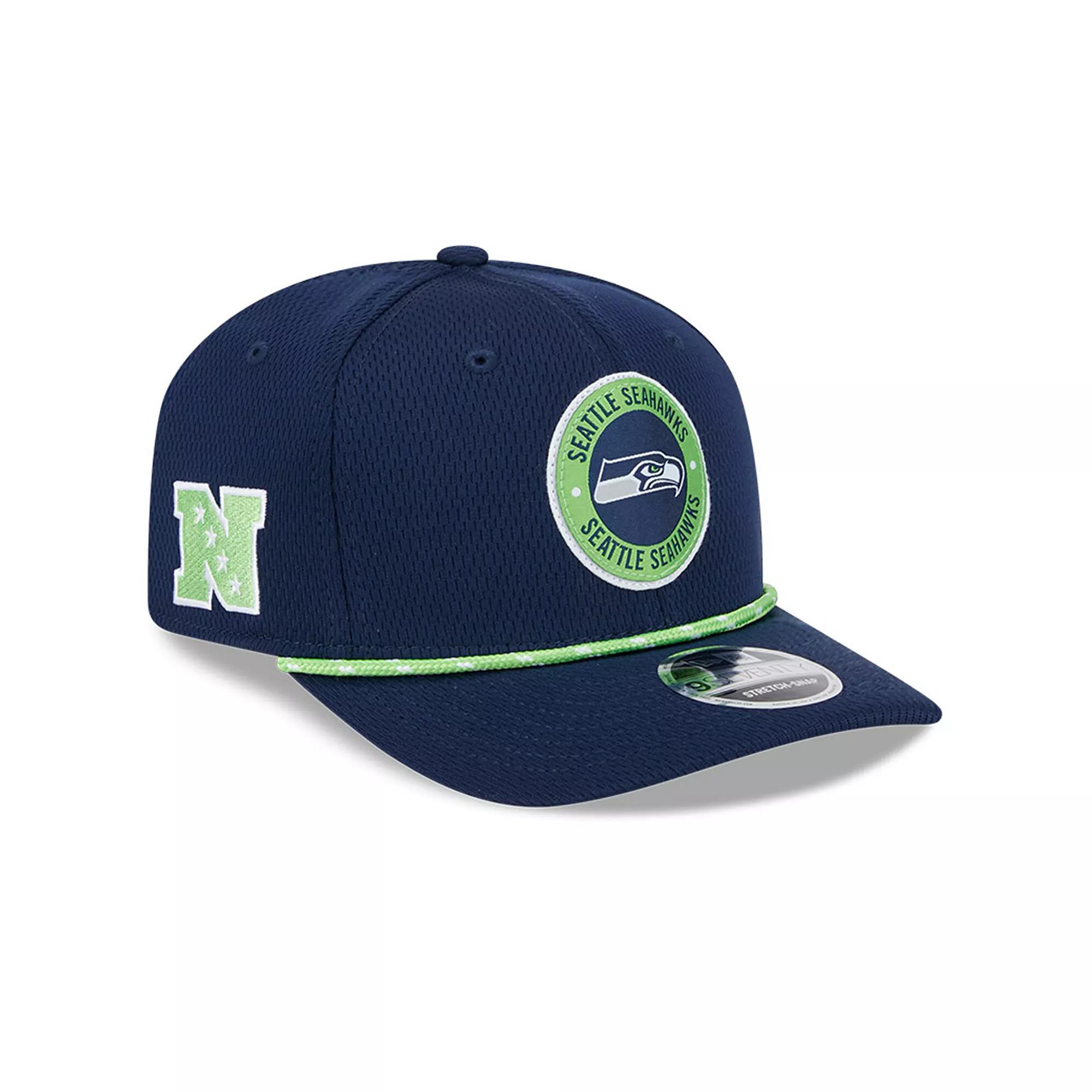 Men's New Era College Navy Seattle Seahawks 2024 Sideline 9SEVENTY Stretch-Snap Hat, Team Product Image