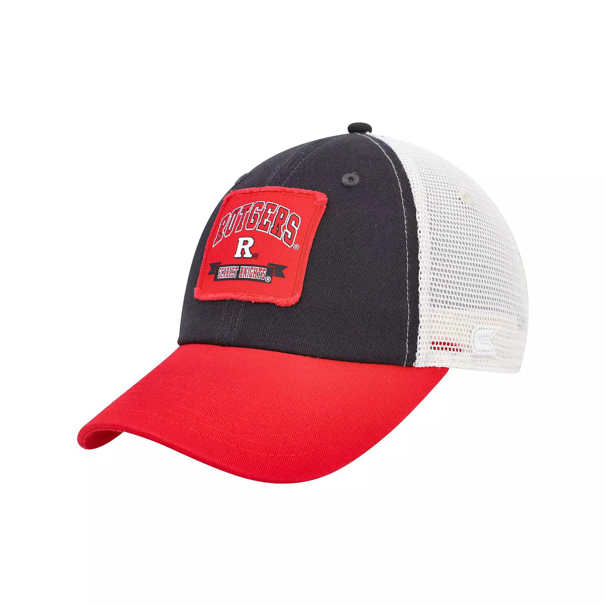 Men's Colosseum  Charcoal Rutgers Scarlet Knights Objection Snapback Hat Product Image