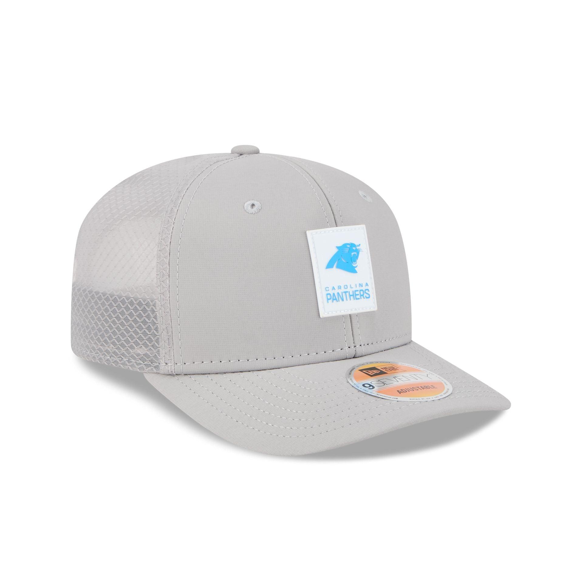 Carolina Panthers 2025 Sideline Hot Weather Gray 9SEVENTY Trucker Hat Male Product Image