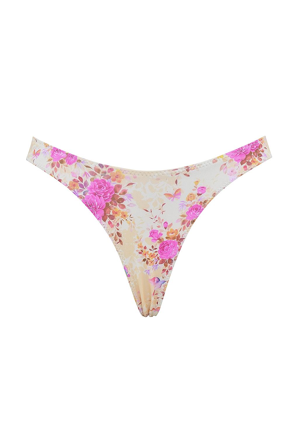 Capri  floral print high leg bikini bottom Product Image