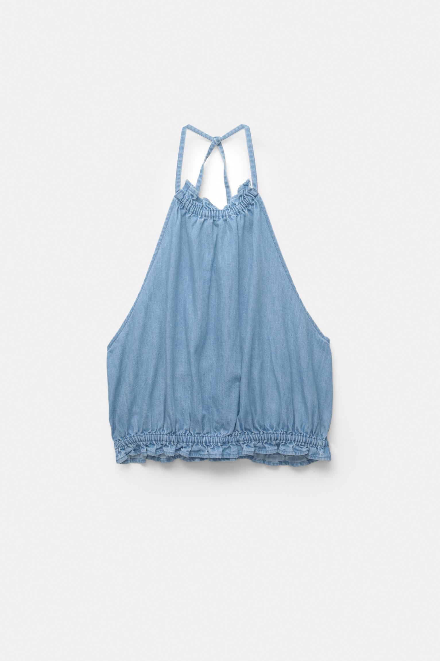 Denim halter top Product Image