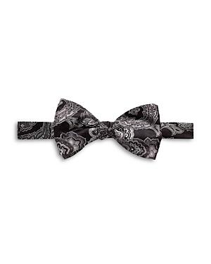 Mens Paisley Silk-Blend Pre-Tied Bow Tie Product Image