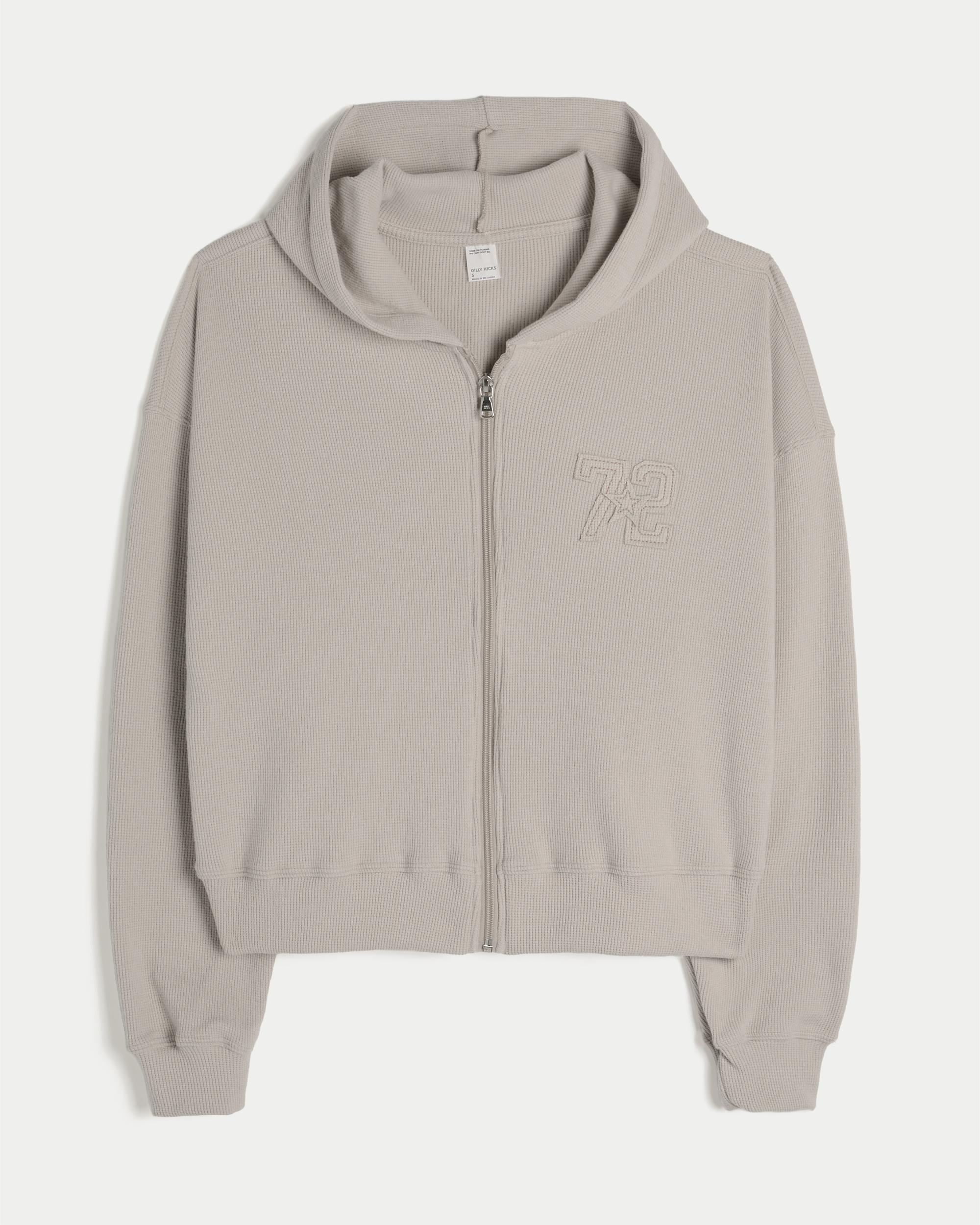 Gilly Hicks Zip-Up Waffle Hoodie Product Image