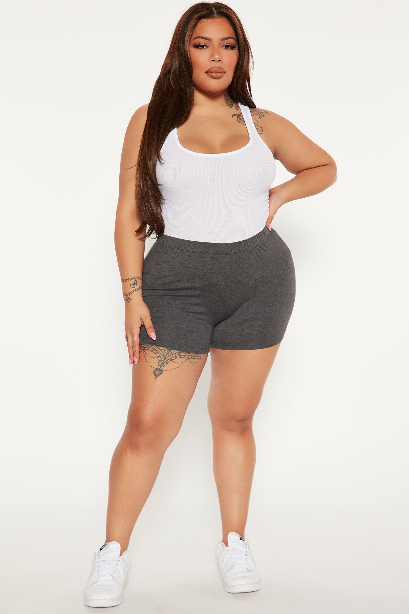 Plain Jane Mini Shorts - Charcoal Product Image